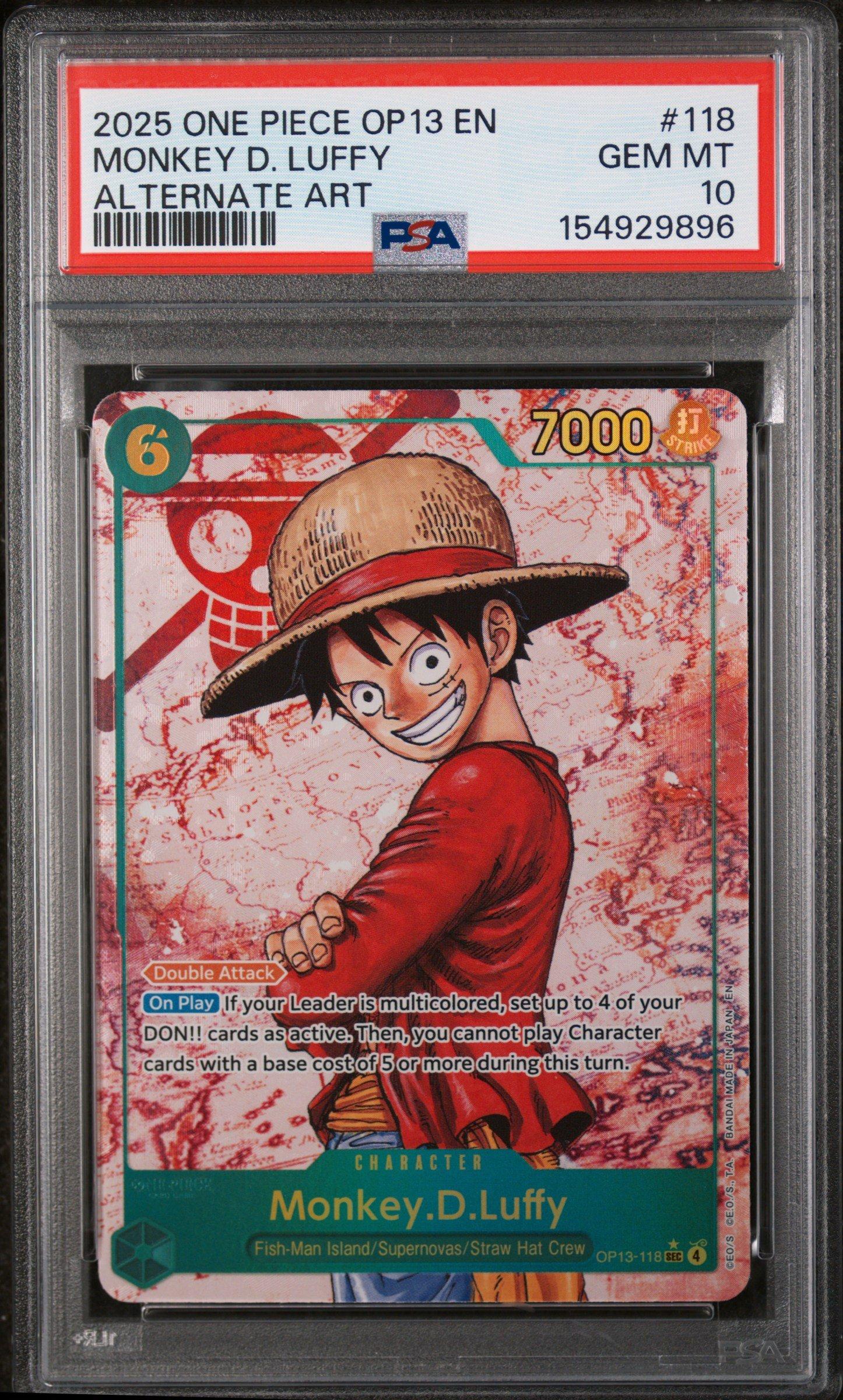 2025 One Piece Op13-carrying On His Will 118 Monkey D. Luffy
