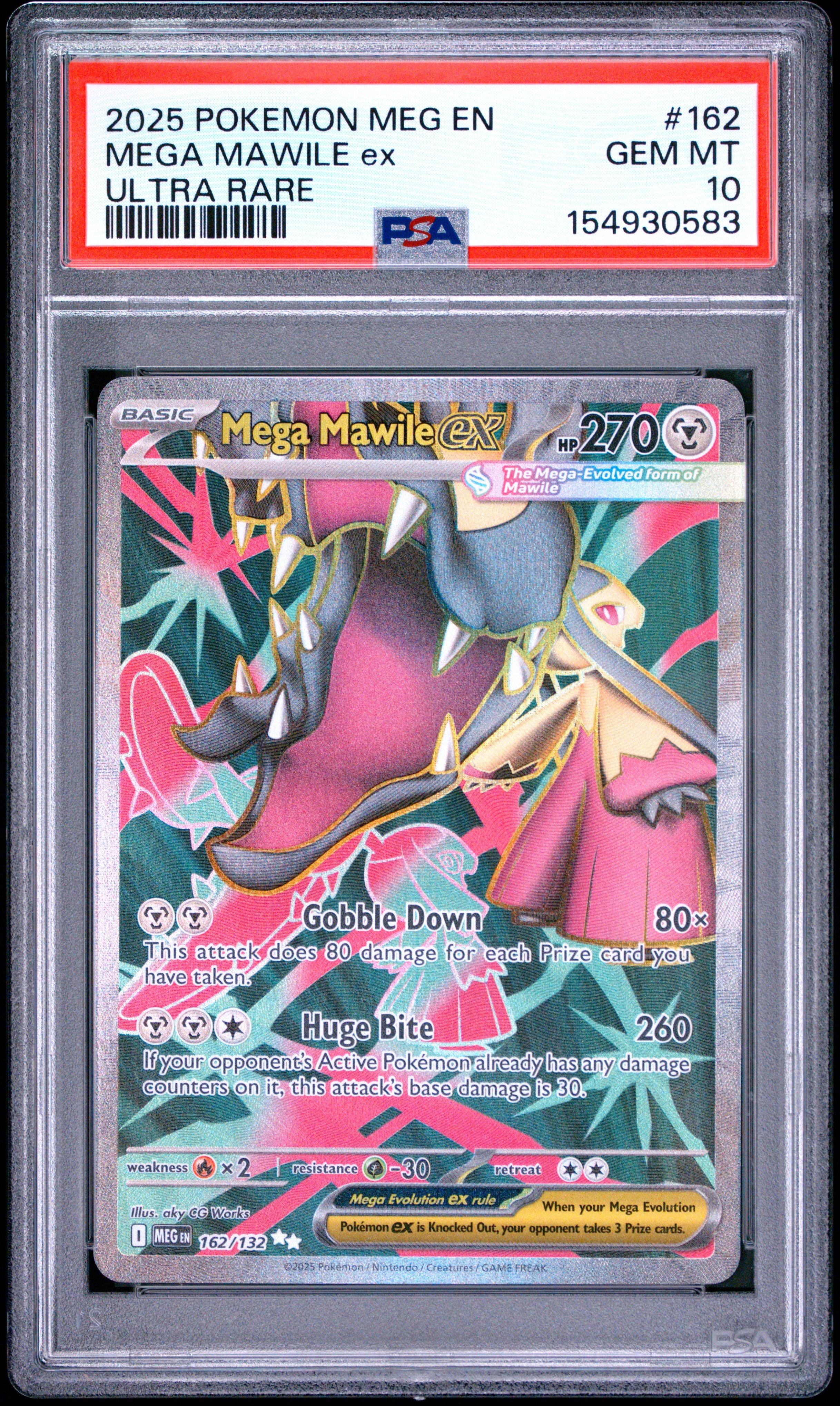 2025 Pokemon Meg En-mega Evolution 162 Mega Mawile Ex Ultra Rare
