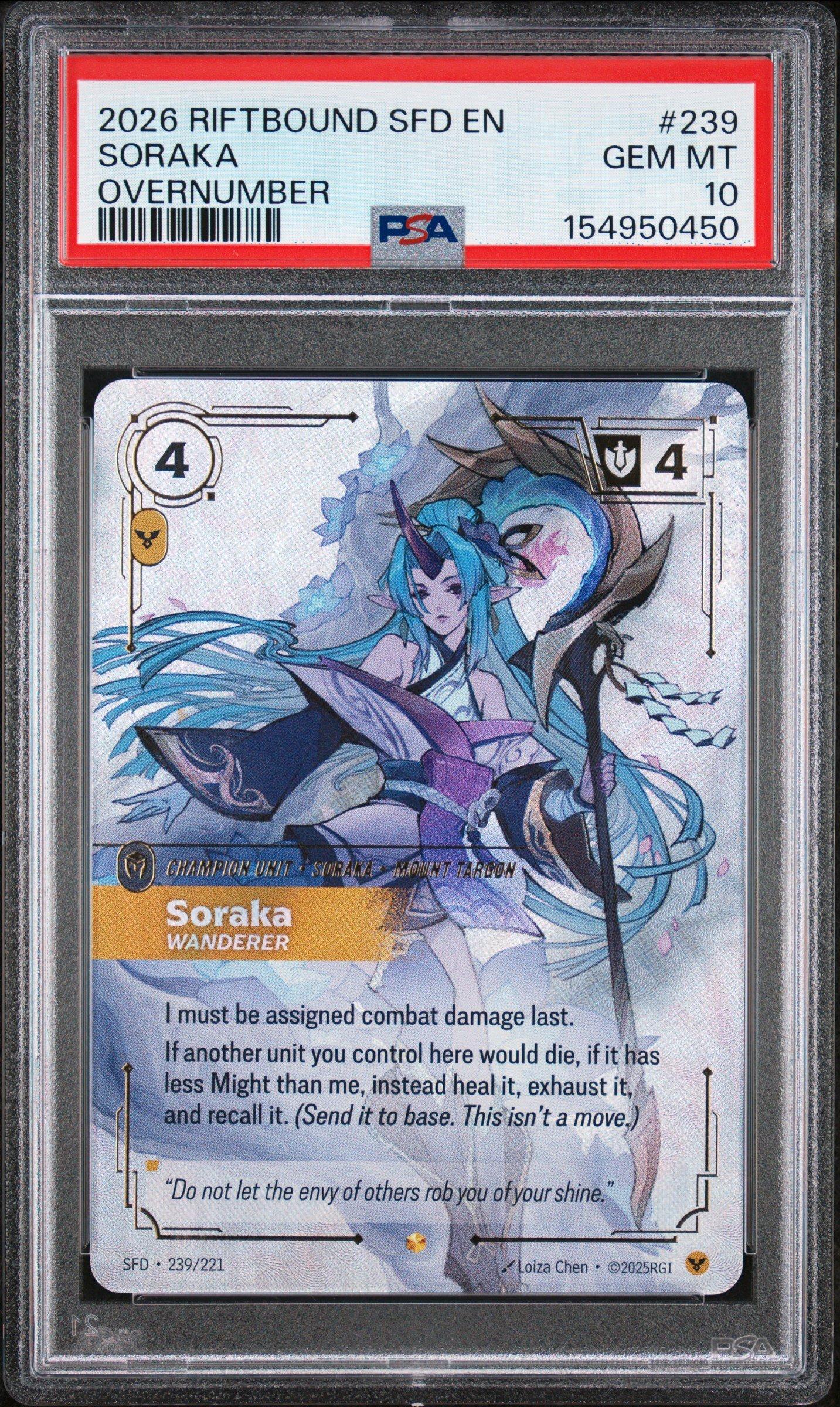 2026 Riftbound: League Of Legends Sfd-spiritforged 239 Soraka