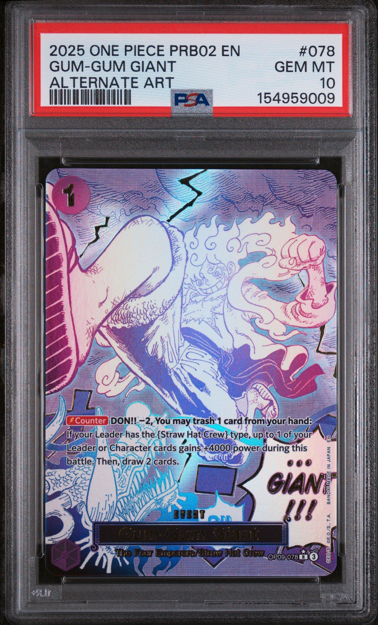 2025 One Piece Prb02-premium Booster -one Piece Card The Best- Vol