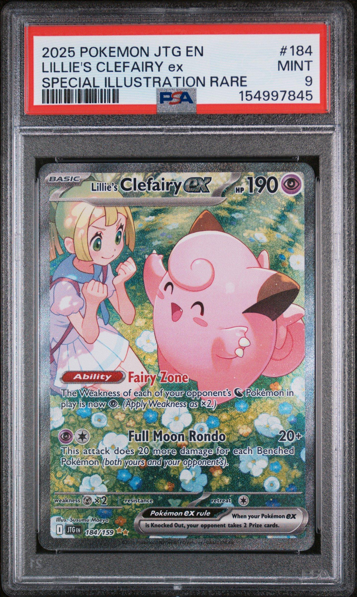 2025 Pokemon Jtg En-journey Together 184 Lillie's Clefairy Ex