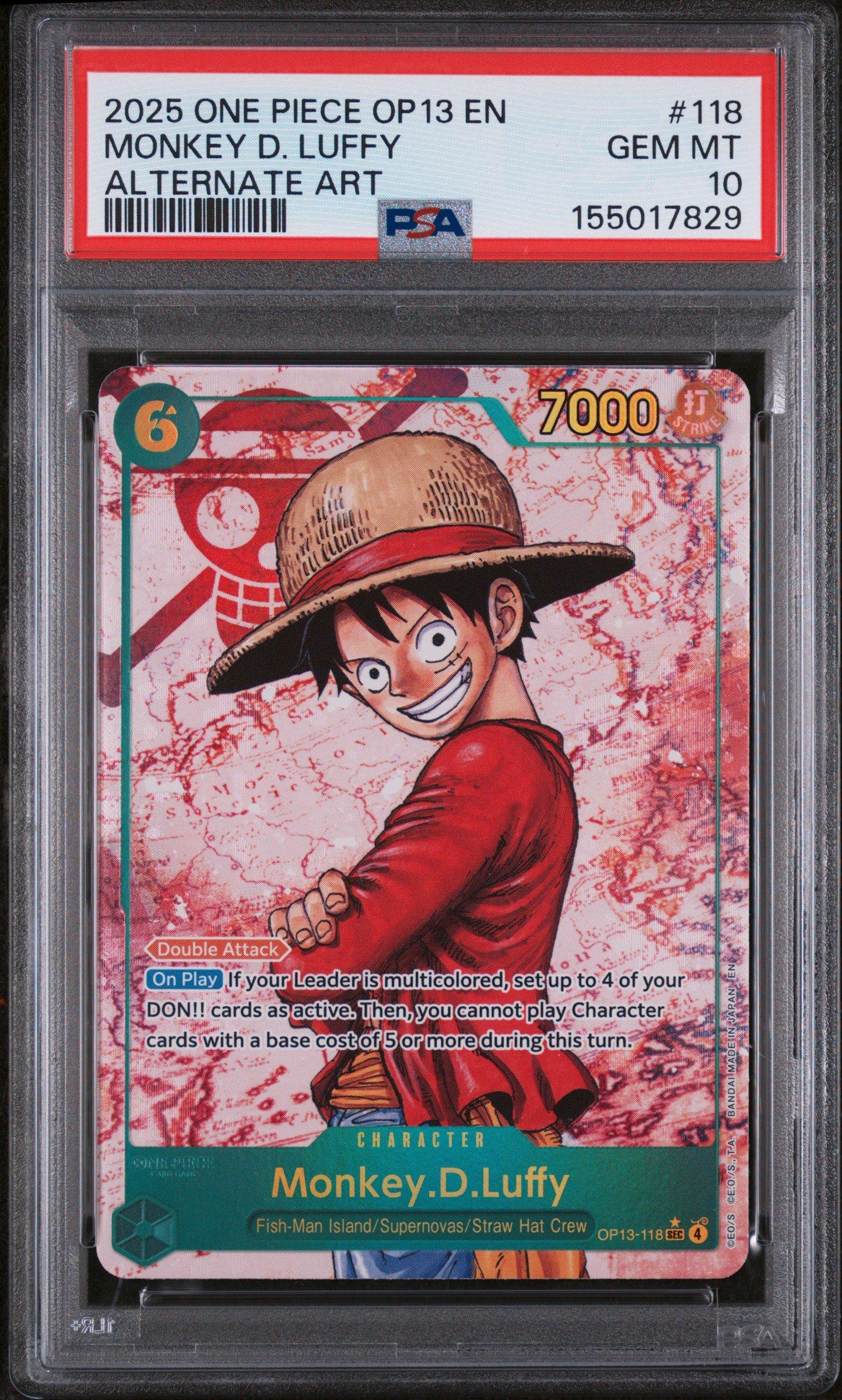 2025 One Piece Op13-carrying On His Will 118 Monkey D. Luffy