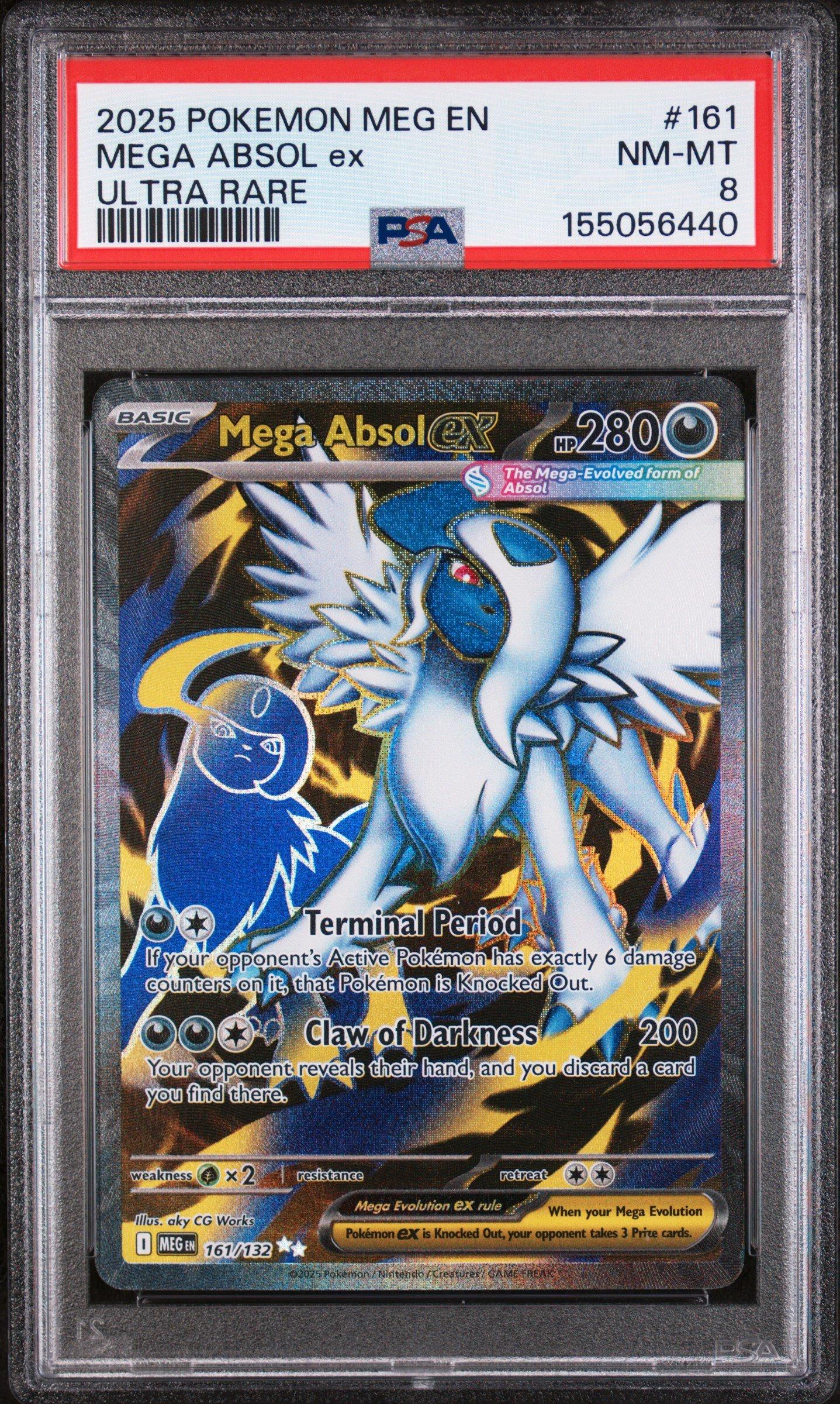 2025 Pokemon Meg En-mega Evolution 161 Mega Absol Ex Ultra Rare