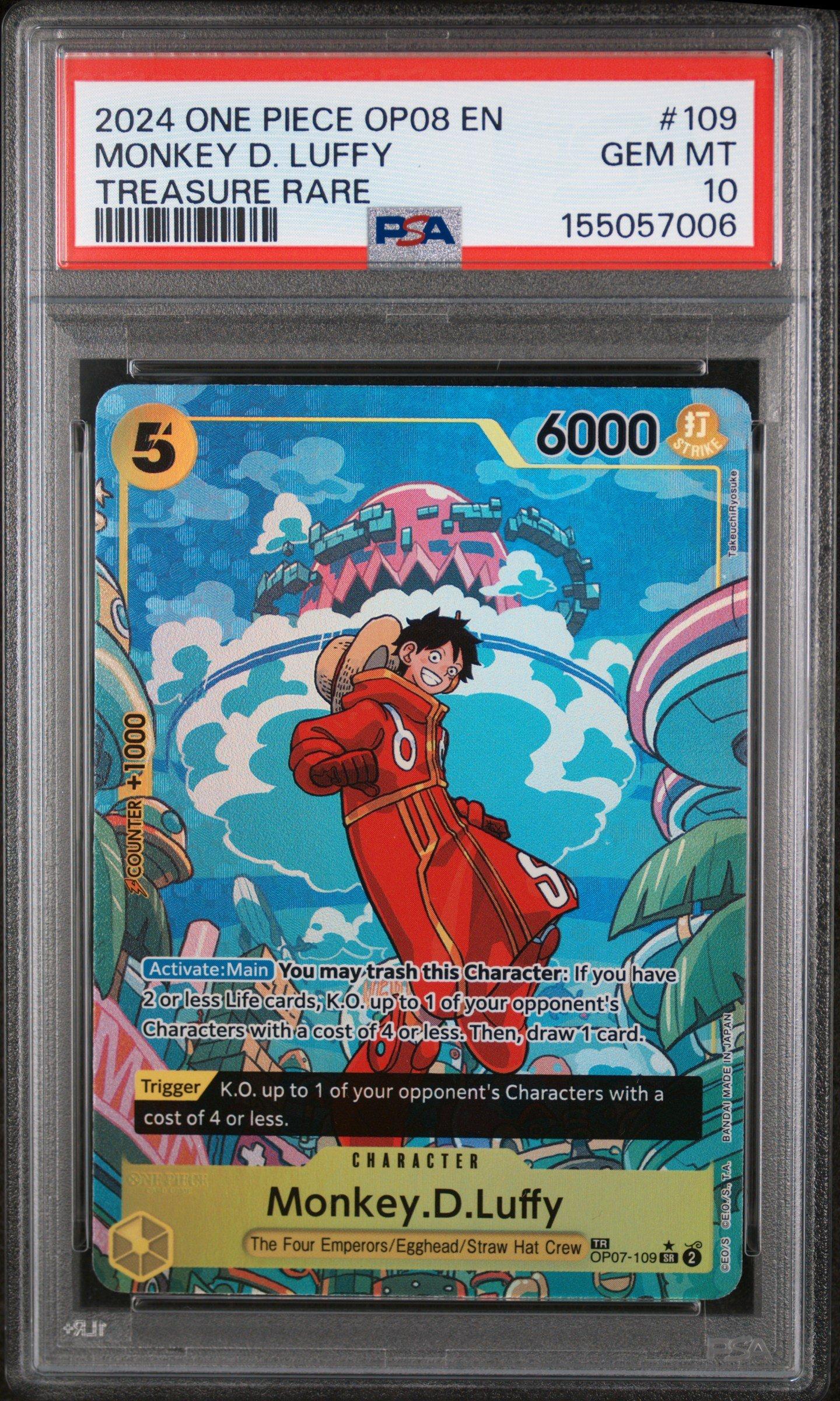 2024 One Piece Op08-two Legends 109 Monkey D. Luffy Treasure Rare