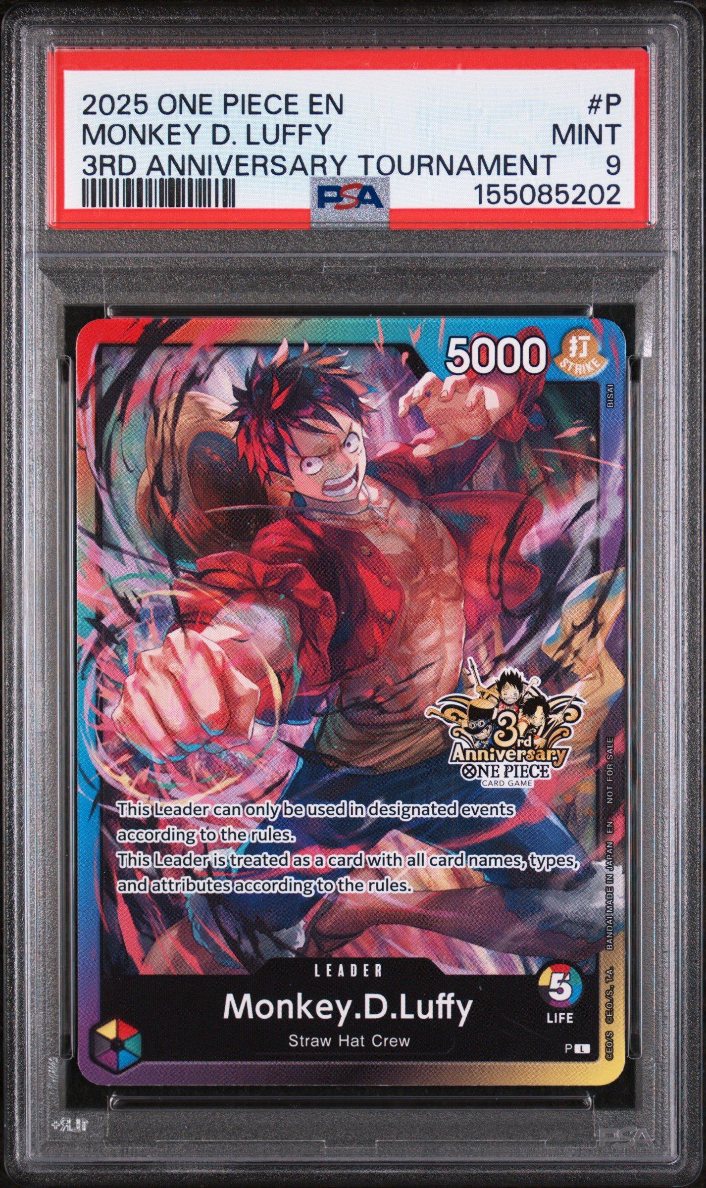 2025 One Piece Promos P Monkey D. Luffy 3rd Anniversary Tournament
