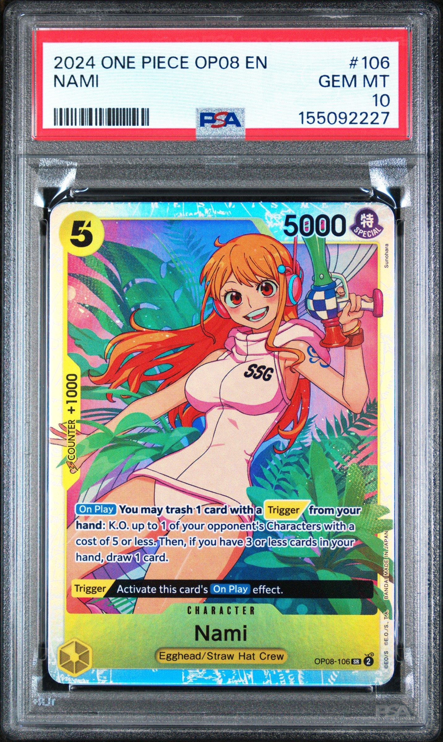 2024 One Piece Op08-two Legends 106 Nami PSA 10 Graded Card | GameStop