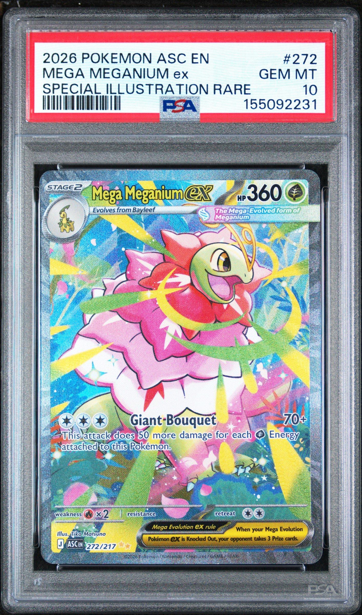 2026 Pokemon Asc En-ascended Heroes 272 Mega Meganium Ex Special