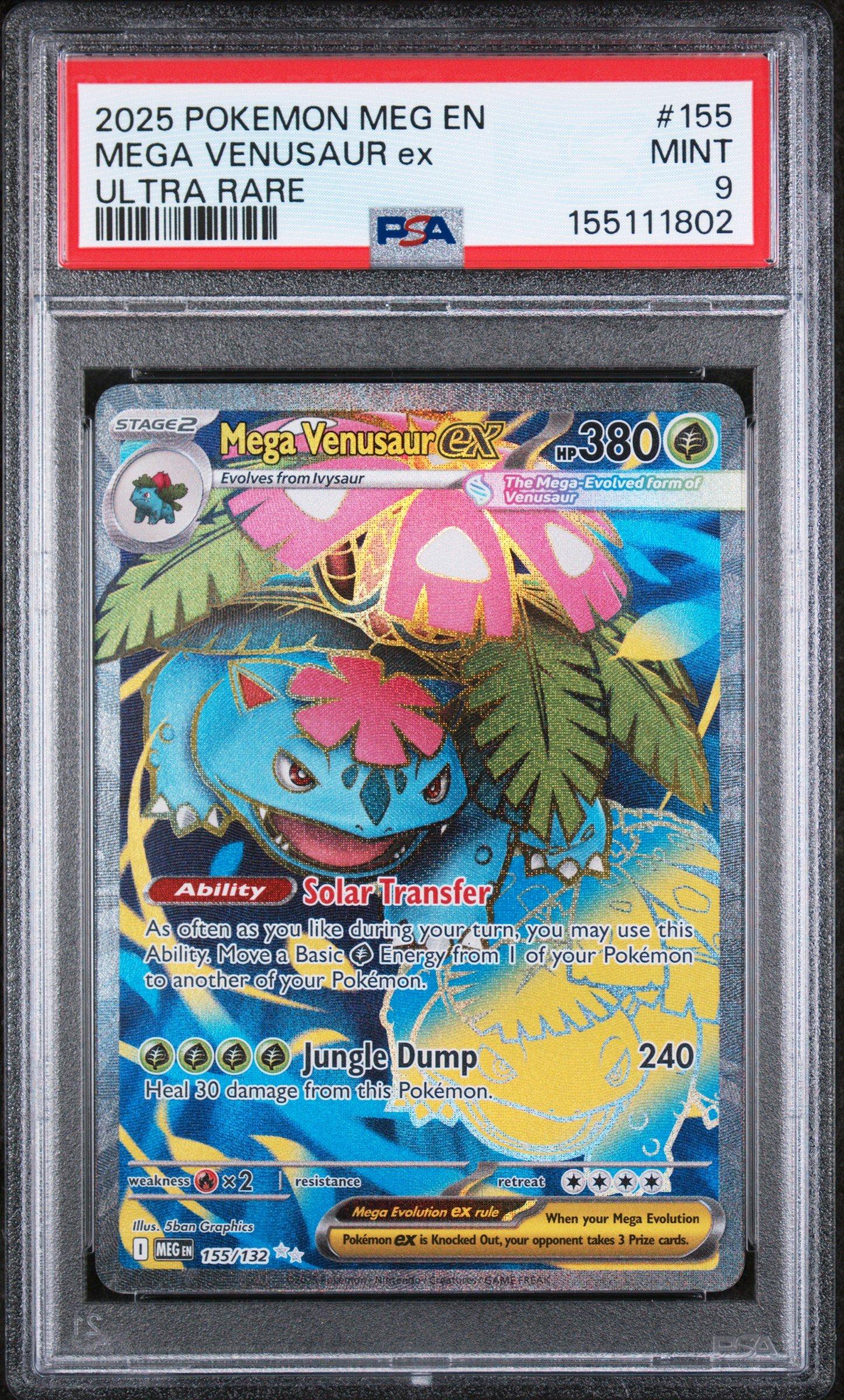 2025 Pokemon Meg En-mega Evolution 155 Mega Venusaur Ex Ultra Rare