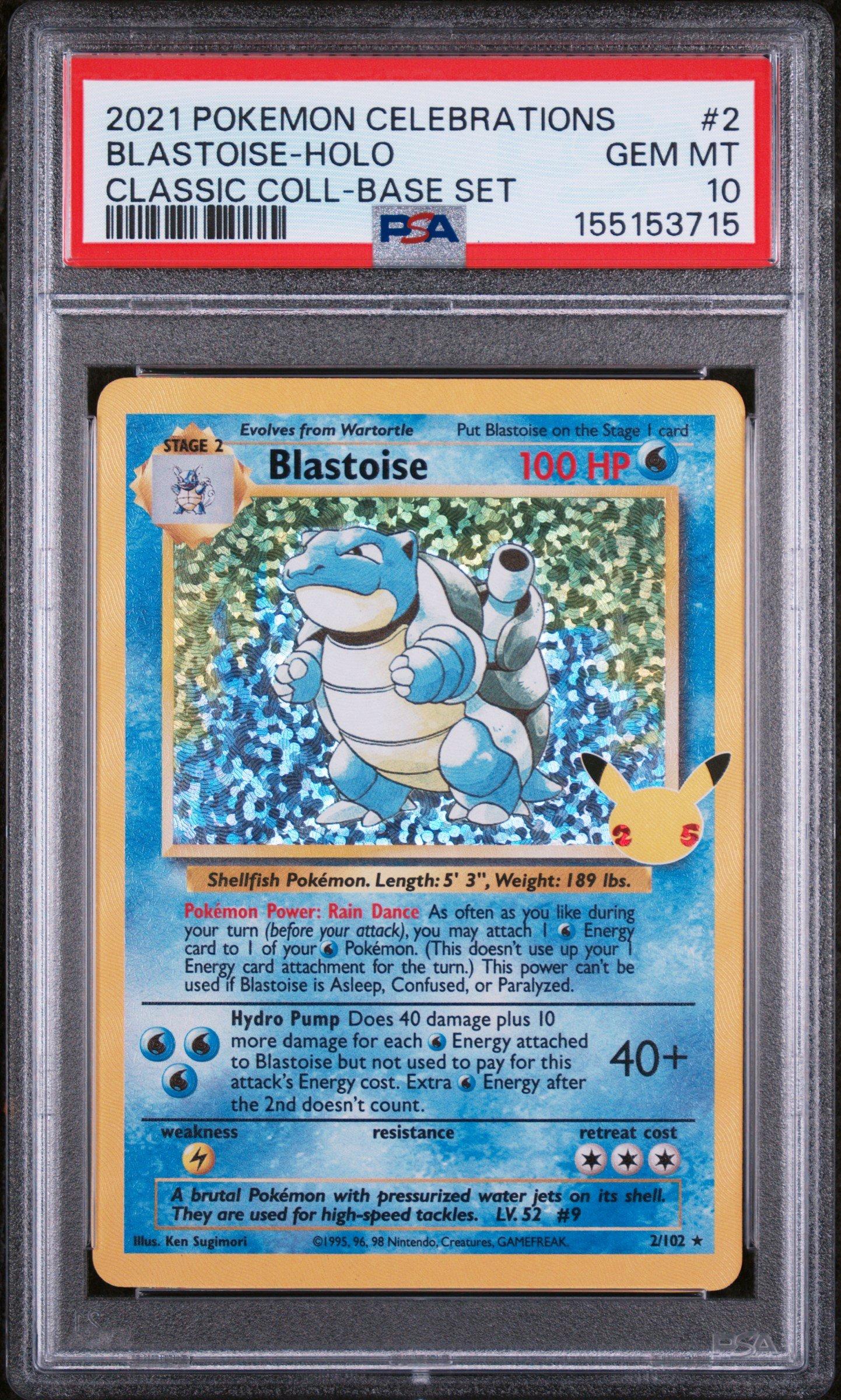 graded blastoise card 2023 Pokemon Mew En-151 200 Blastoise Ex Special Illustration Rare PSA 9 Graded  Card