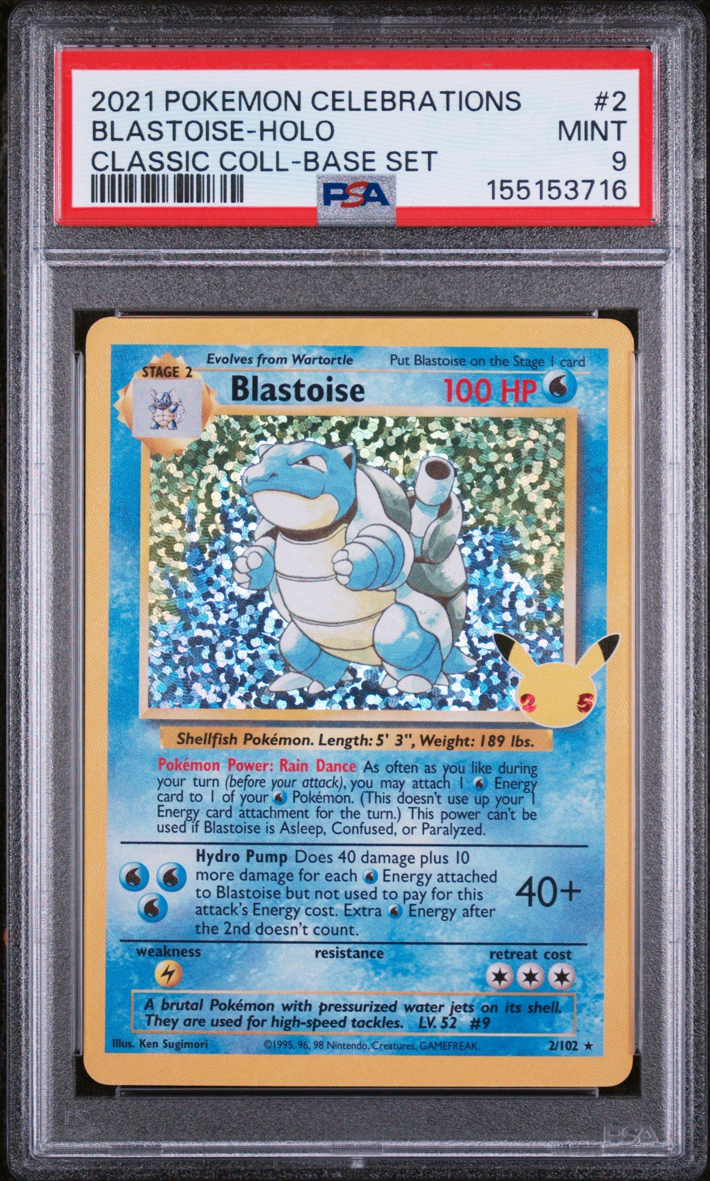 holographic blastoise card What is the best grading service for a ex Pokmon card, PSA, BGS, or CGC? [Colorless][Colorless][Colorless] 2021 Pokemon Celebrations Classic Collection