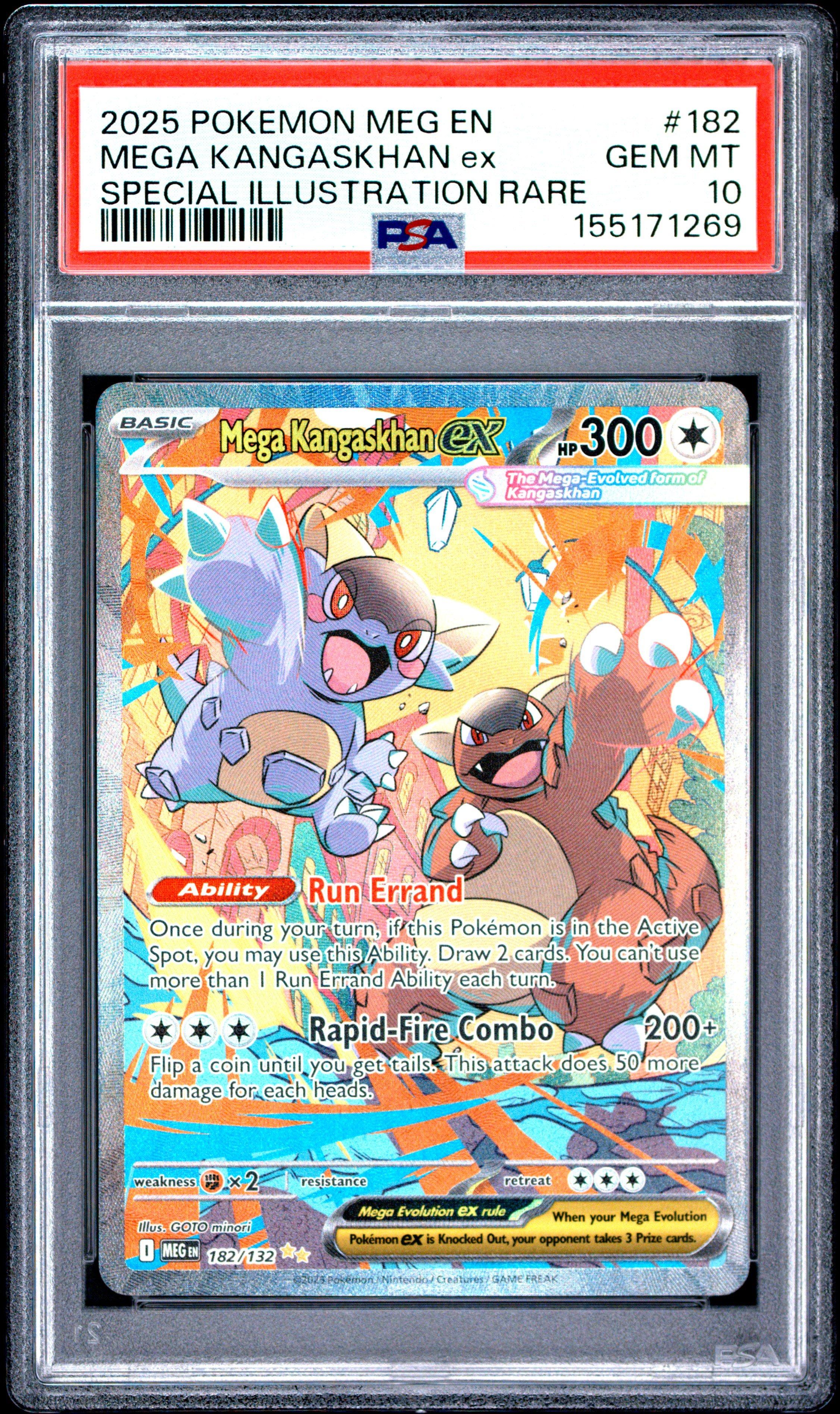 2025 Pokemon Meg En-mega Evolution 182 Mega Kangaskhan Ex Special
