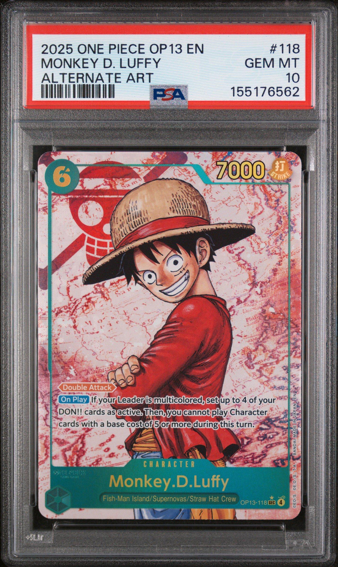 2025 One Piece Op13-carrying On His Will 118 Monkey D. Luffy