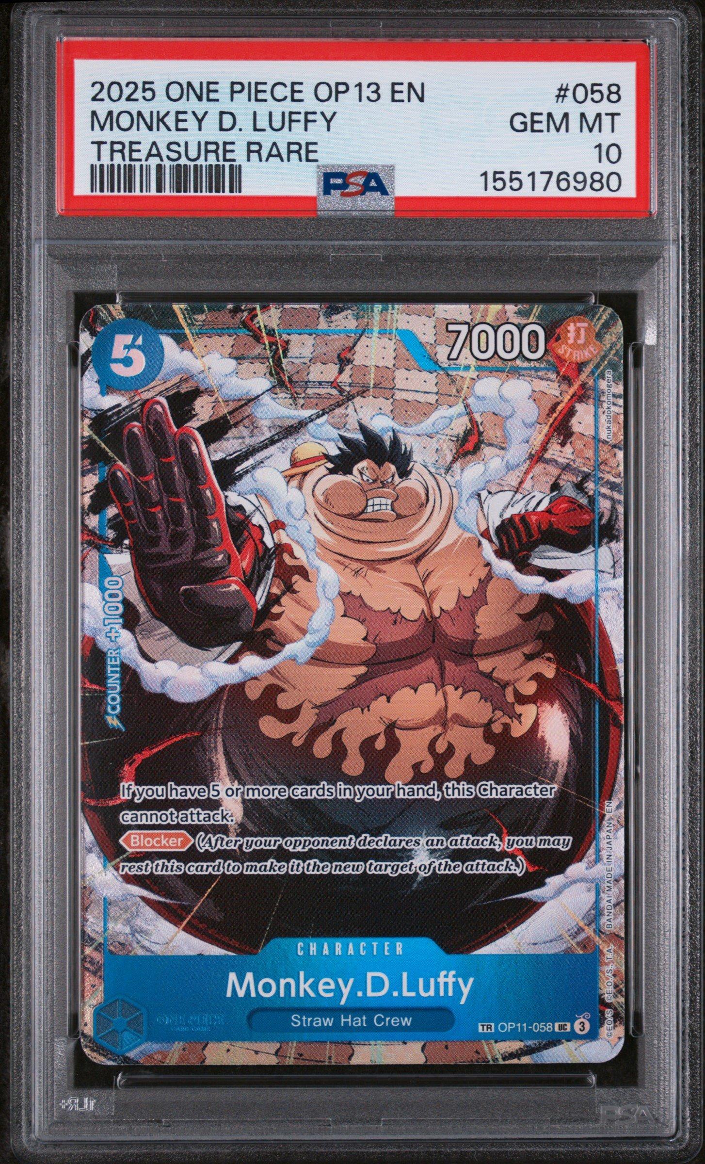 2025 One Piece Op13-carrying On His Will 058 Monkey D. Luffy