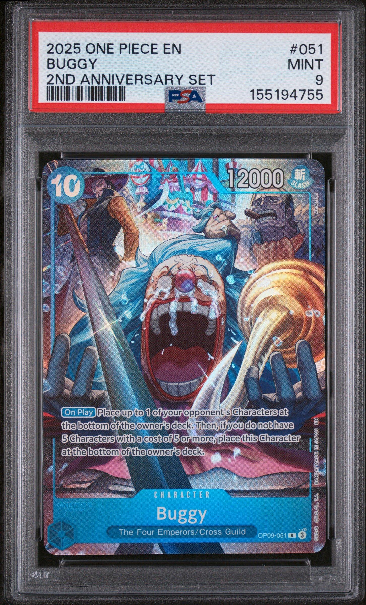 ルフィ2nd anniversary set english PSA10 PSA 10 Monkey D Luffy OP09-061 Japanese 2nd Anniversary Set Promo