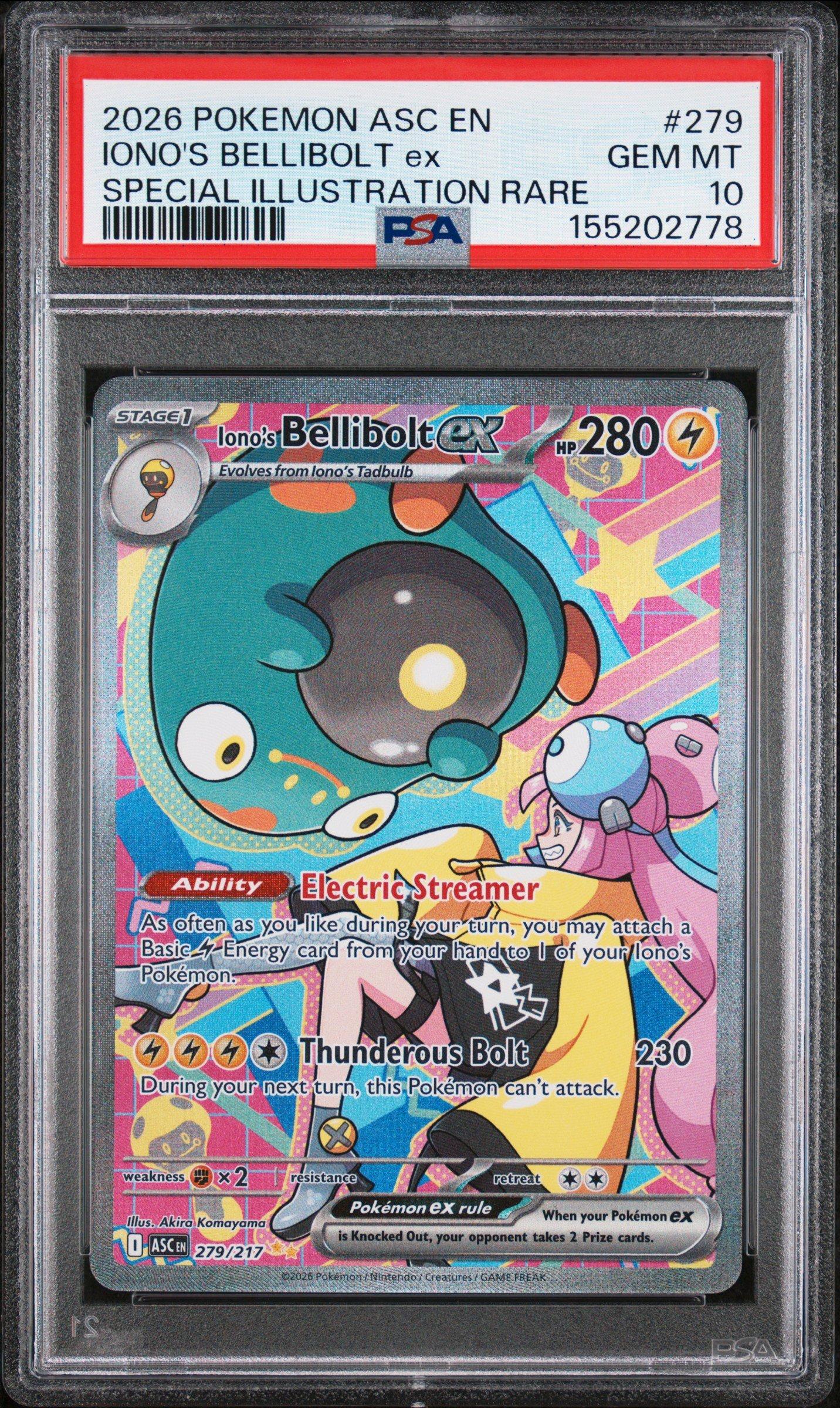 bellibolt ex pokemon card value TCG: Iono's Premium Collection holofoil pattern or surface detail) Bellibolt ex - 237/193 -