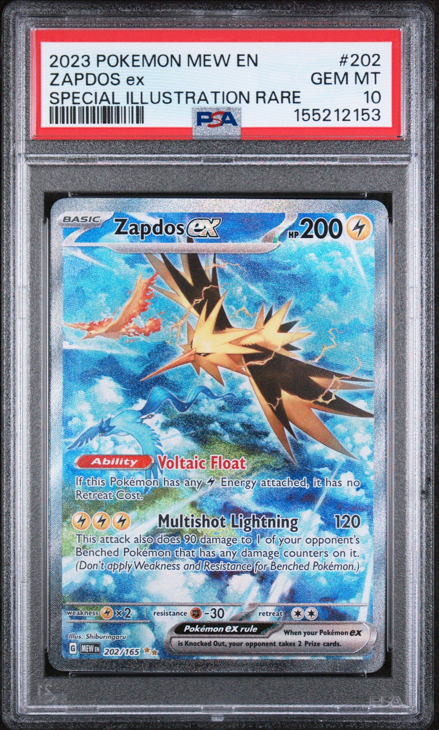 2023 Pokemon Mew En-151 202 Zapdos Ex Special Illustration Rare