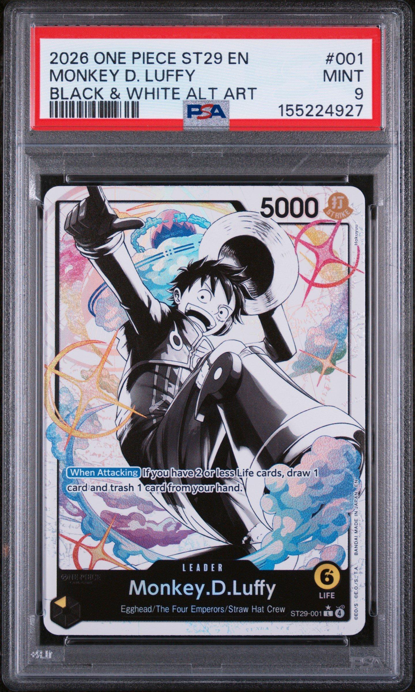 2026 One Piece Starter Deck St29-egghead 001 Monkey D. Luffy Black