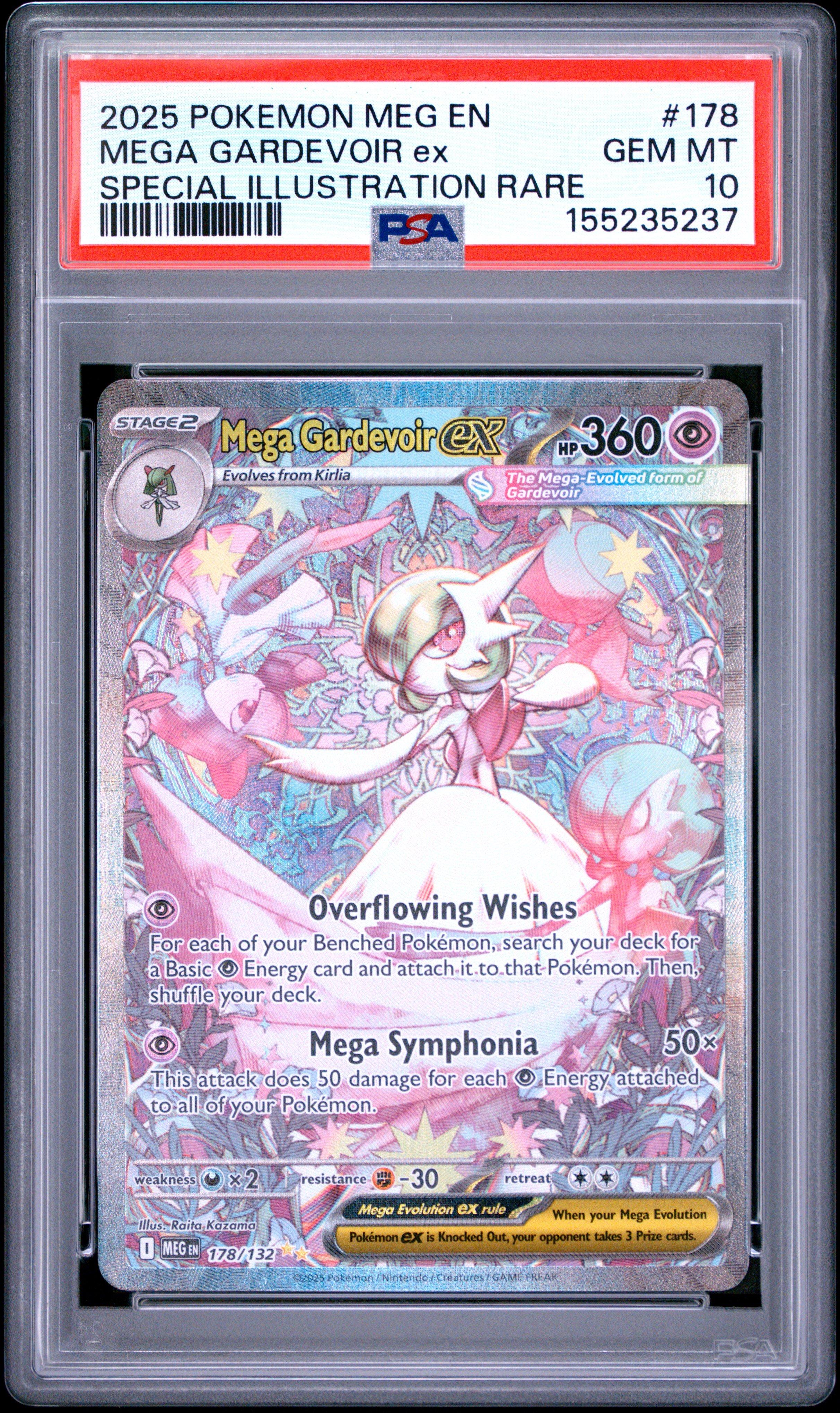 2025 Pokemon Meg En-mega Evolution 178 Mega Gardevoir Ex Special