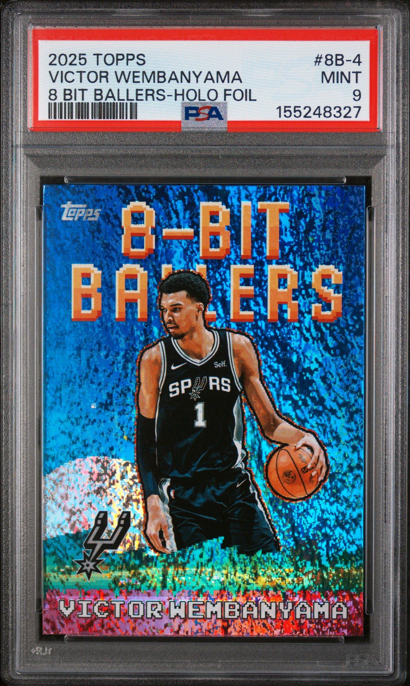 victor wembanyama graded cards 2023 NBA Hoops - Victor Wembanyama - Arriving Now HOLO - #26 main image 1