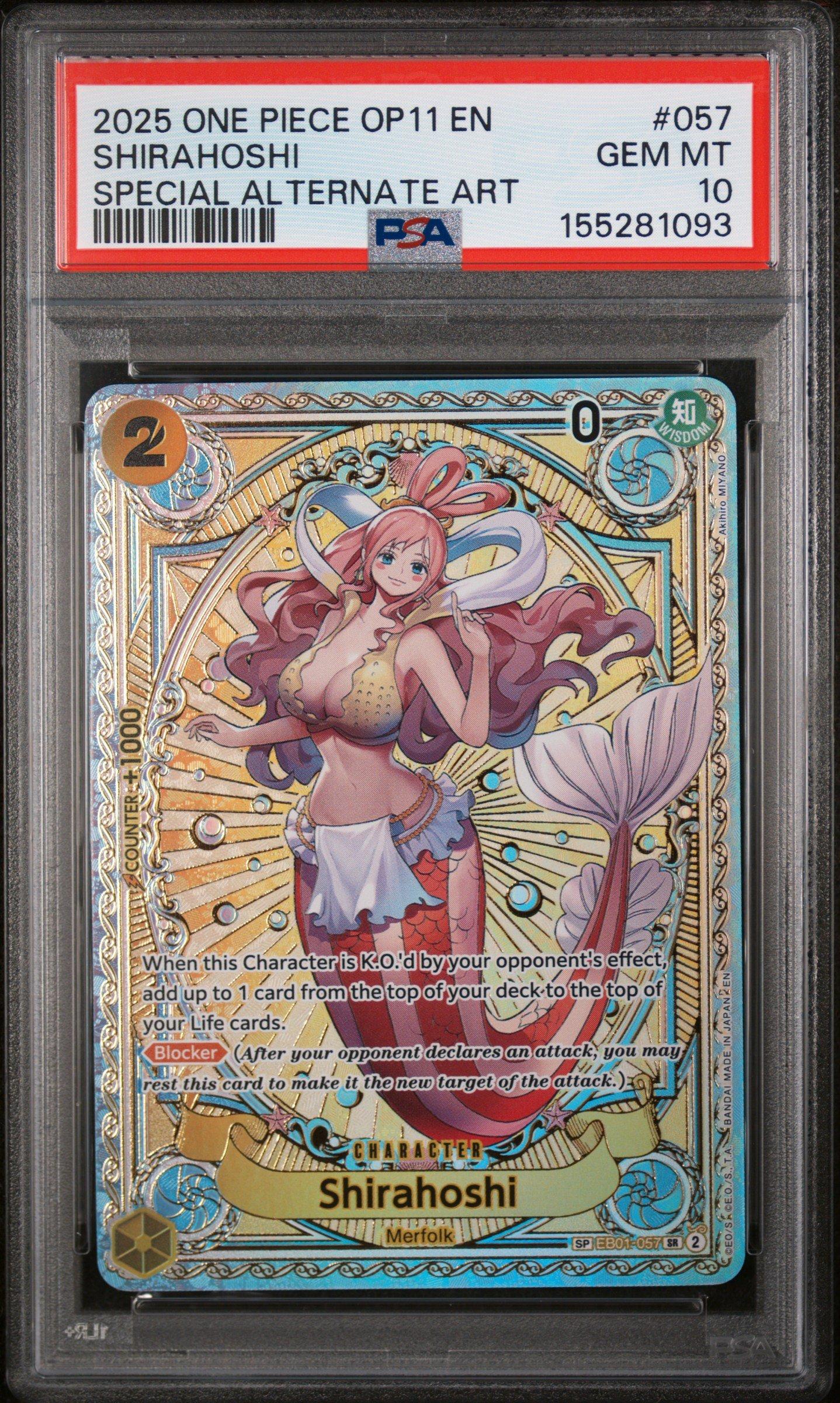 2025 One Piece Op11-a Fist Of Divine Speed 057 Shirahoshi Special