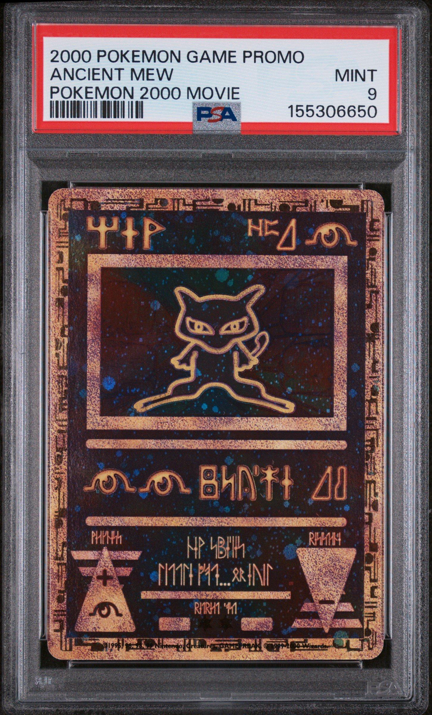 2000 Pokemon Game Movie Ancient Mew Pokemon 2000 Movie PSA 9