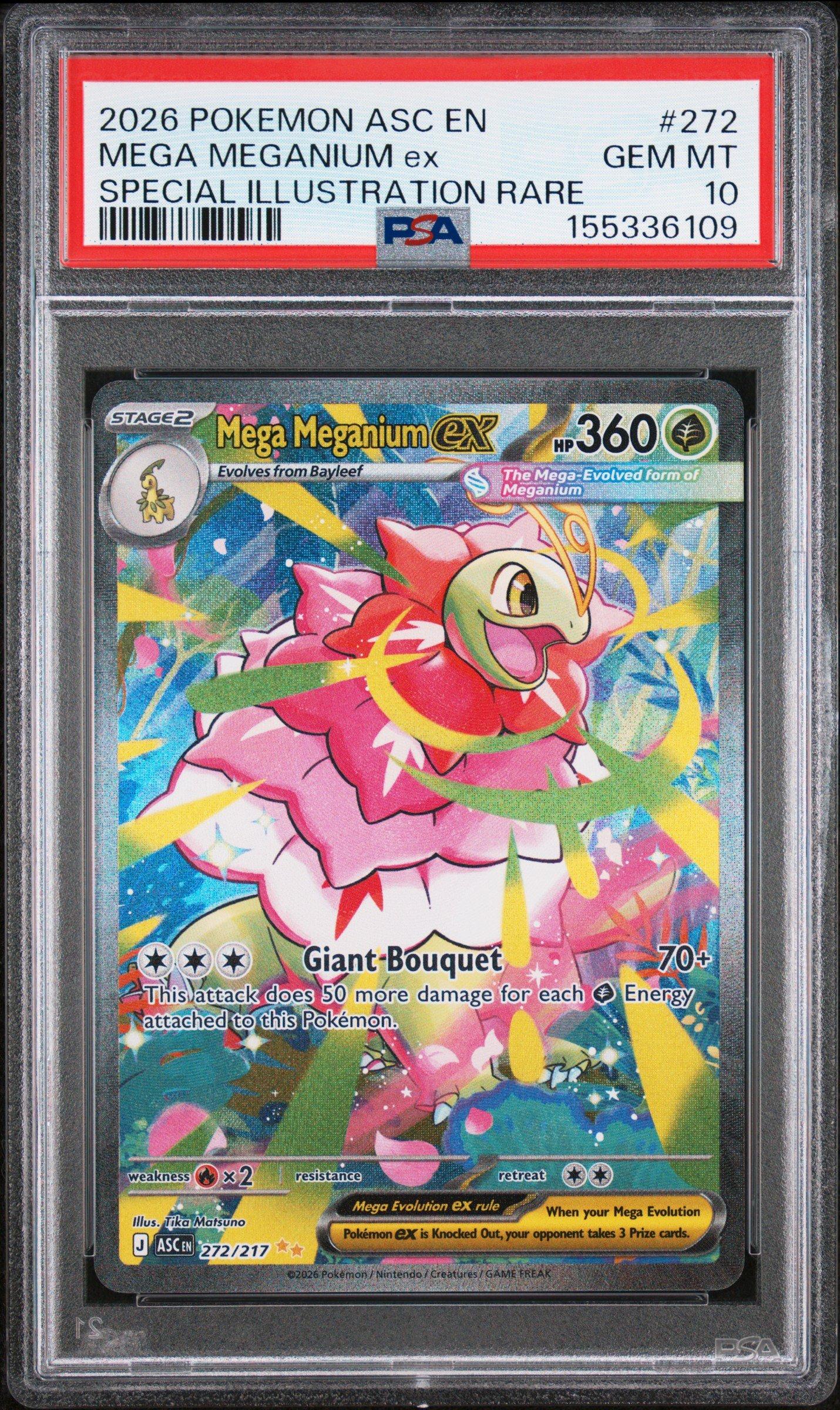 2026 Pokemon Asc En-ascended Heroes 272 Mega Meganium Ex Special