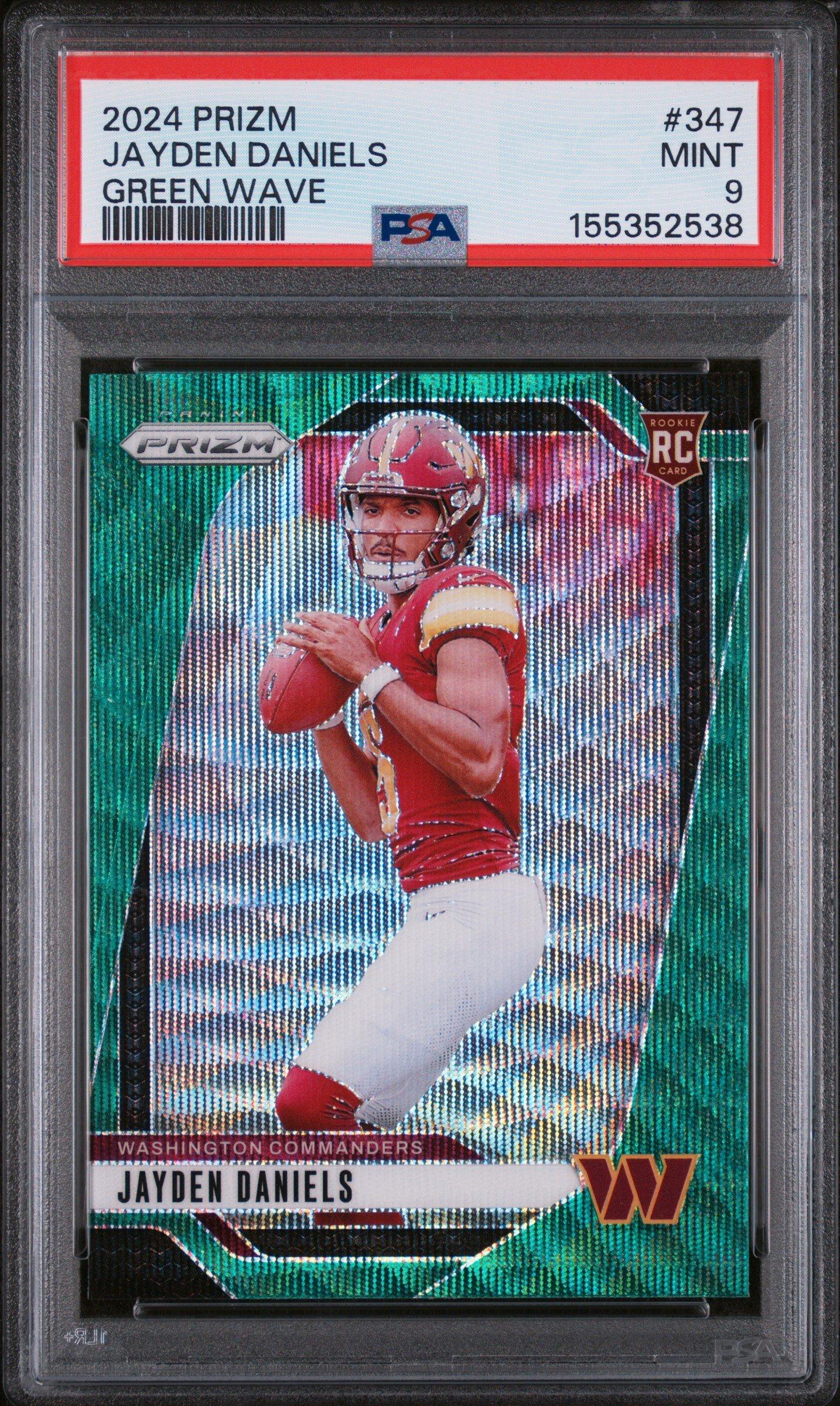 jayden daniels rookie card graded BGS PSA Card Storage Case main image 1