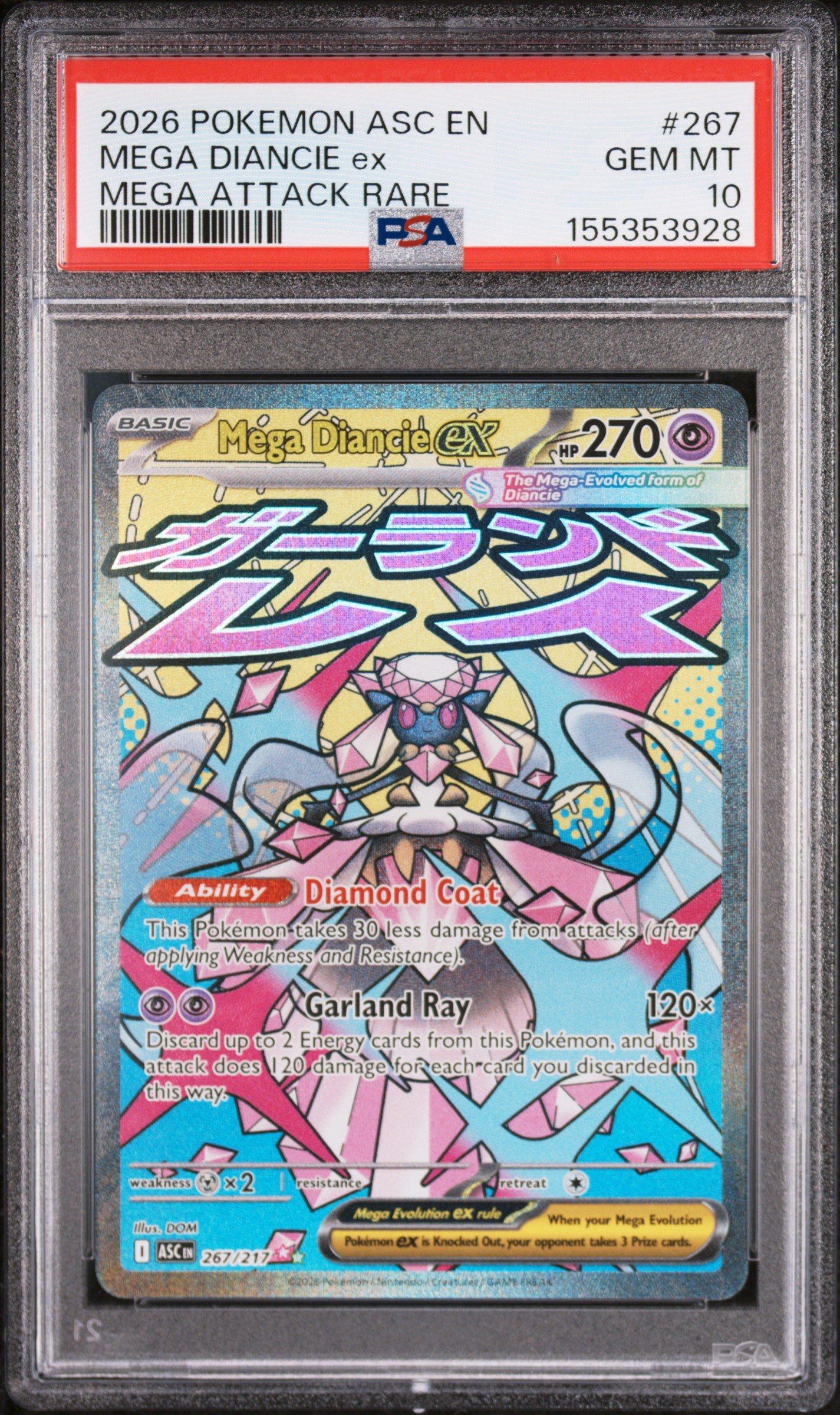 1999 Pokemon Japanese Gym 2 65 Sabrina's Alakazam-holo PSA 10