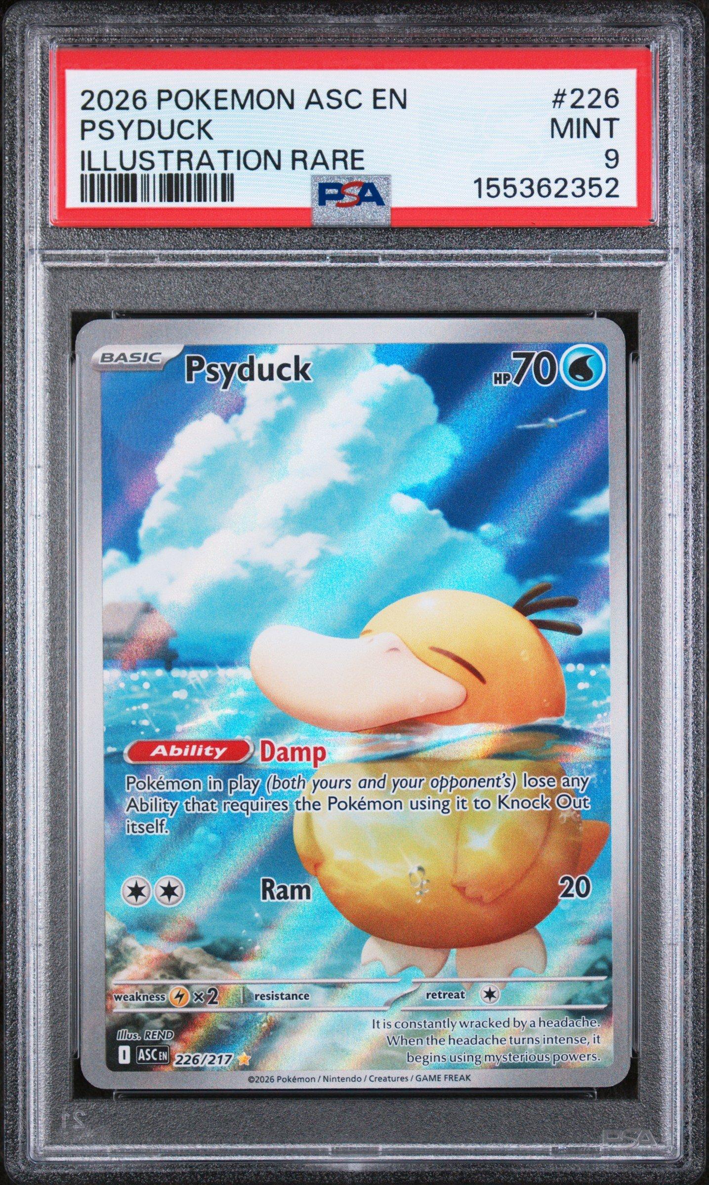 2026 Pokemon Asc En-ascended Heroes 226 Psyduck Illustration Rare