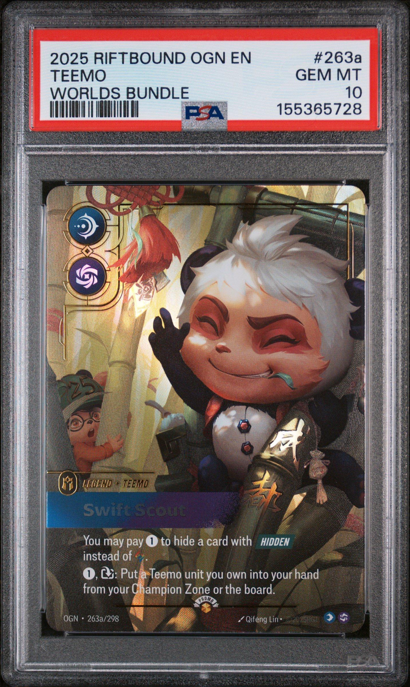 2025 Riftbound: League Of Legends Ogn-origins 263a Teemo - Swift