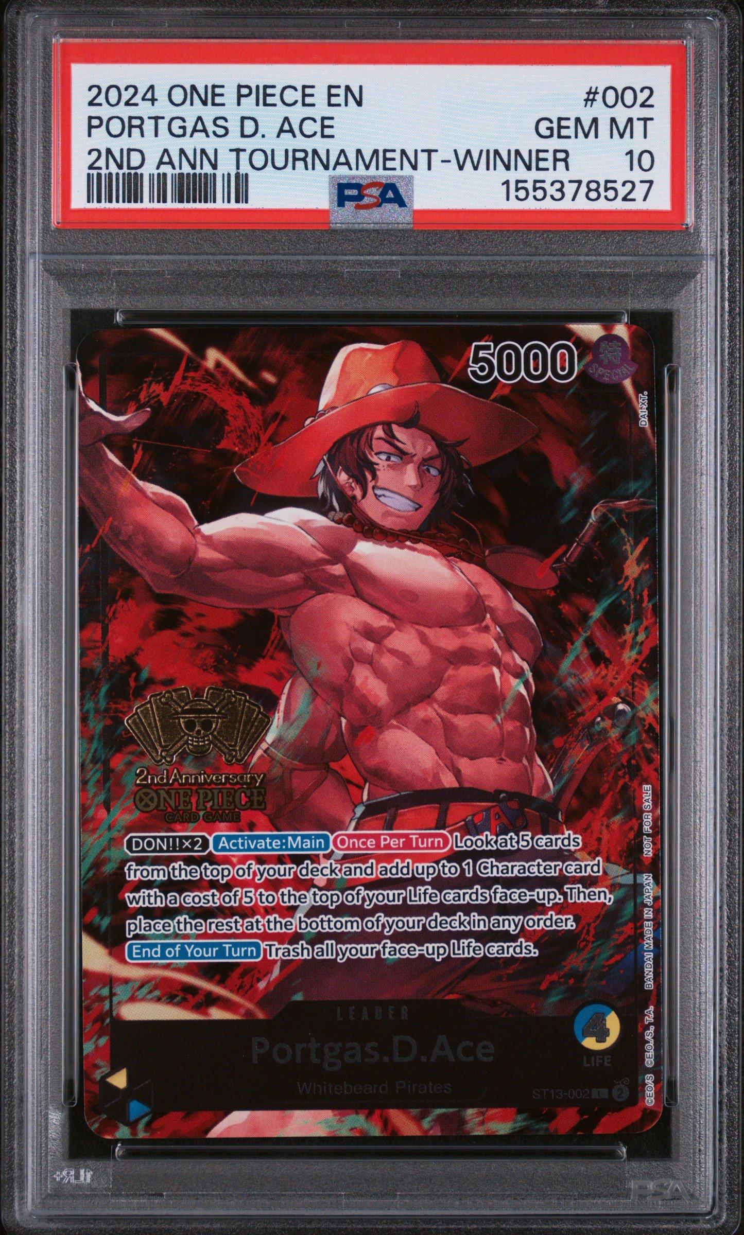 2024 One Piece Promos 002 Portgas D. Ace 2nd Anniversary