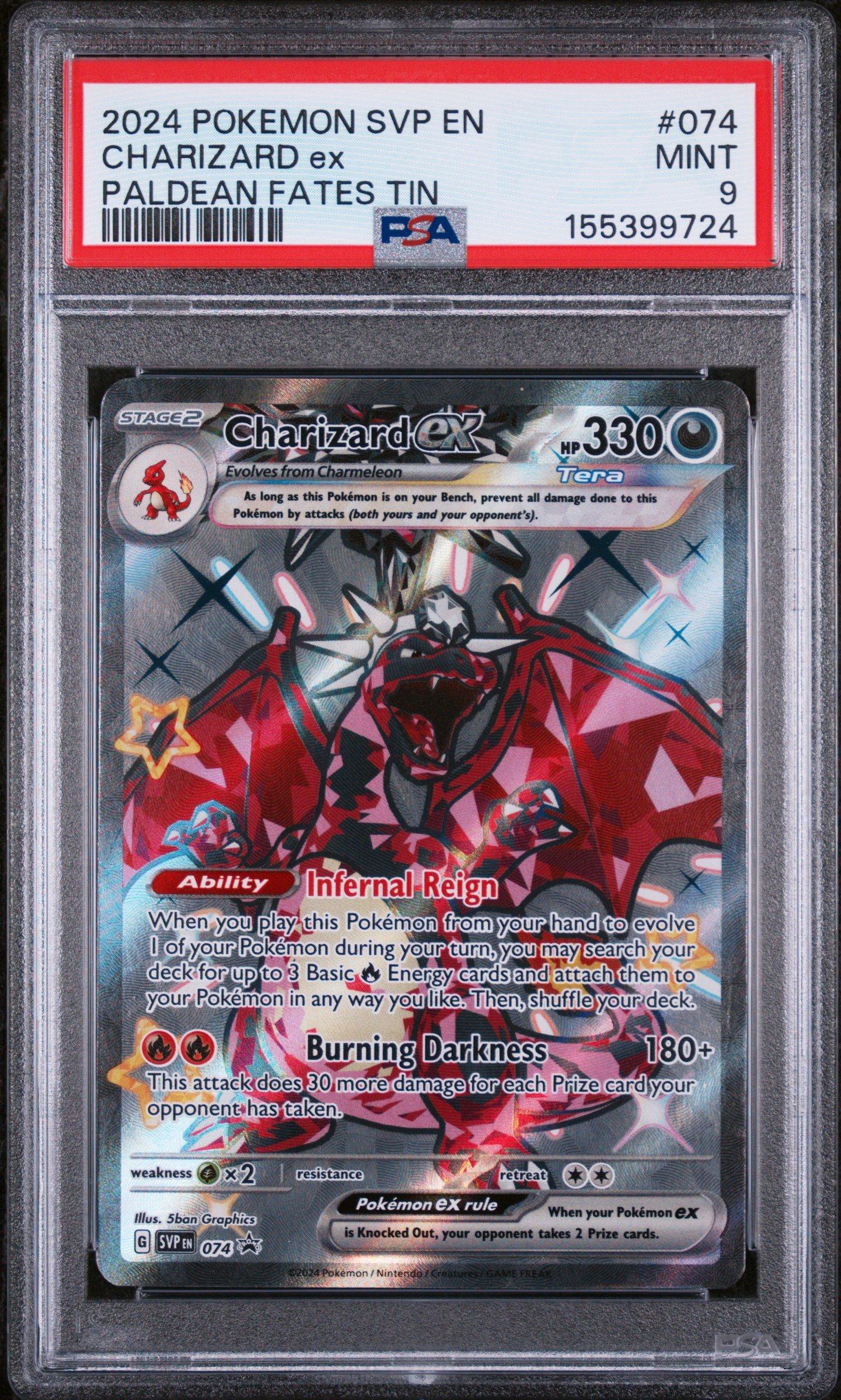 charizard pokemon card paldean fates Charizard EX 2024 Pokemon Paldean Fates Special Illustration Rare #234 Card