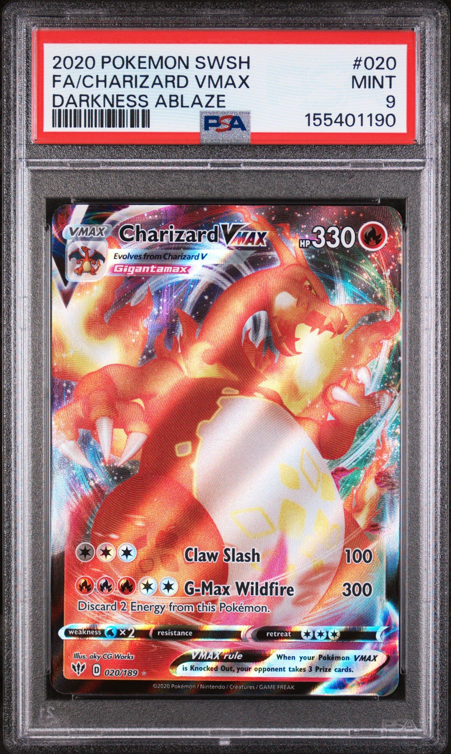 charizard 2020 pokemon card 2020 POKÉMON SWSH CHARIZARD VIVID VOLTAGE PSA 9