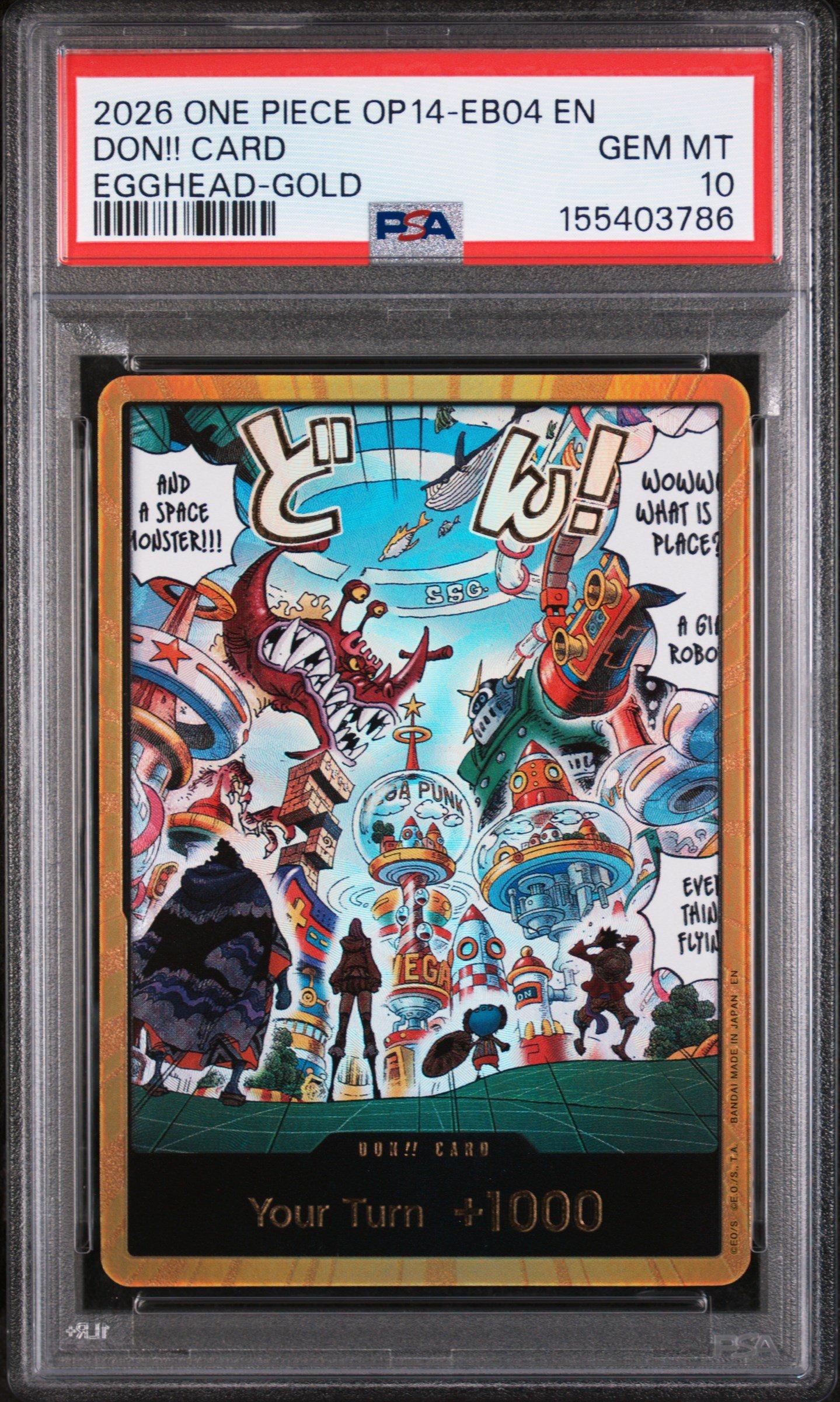 2026 One Piece Op14-eb04-the Azure Sea's Seven Don!! Card Egghead