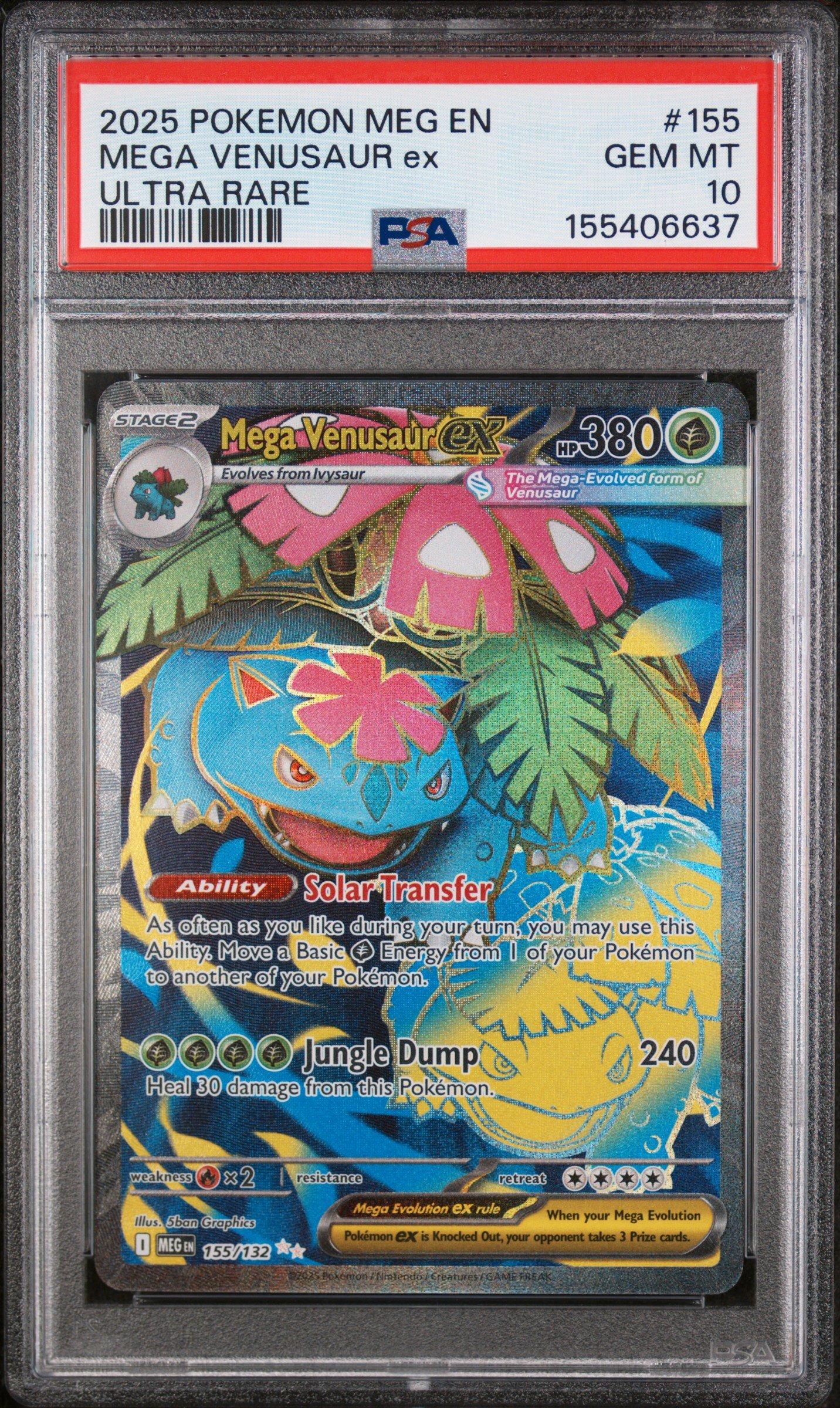 2025 Pokemon Meg En-mega Evolution 155 Mega Venusaur Ex Ultra Rare