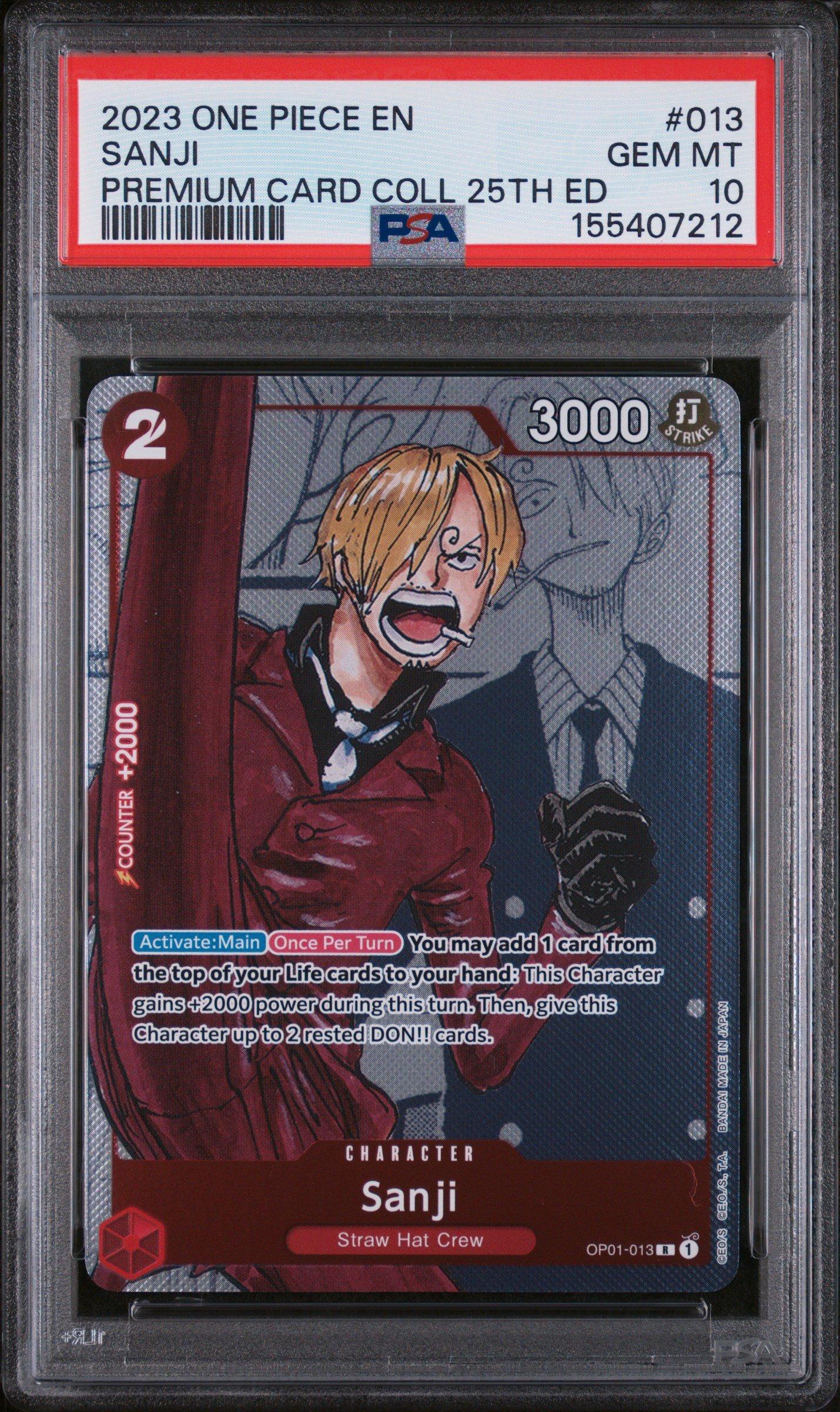 サンジ 25th 013 PSA10 ワンピース 2023 One Piece Premium Card Collection 25th Edition 013 Sanji PSA