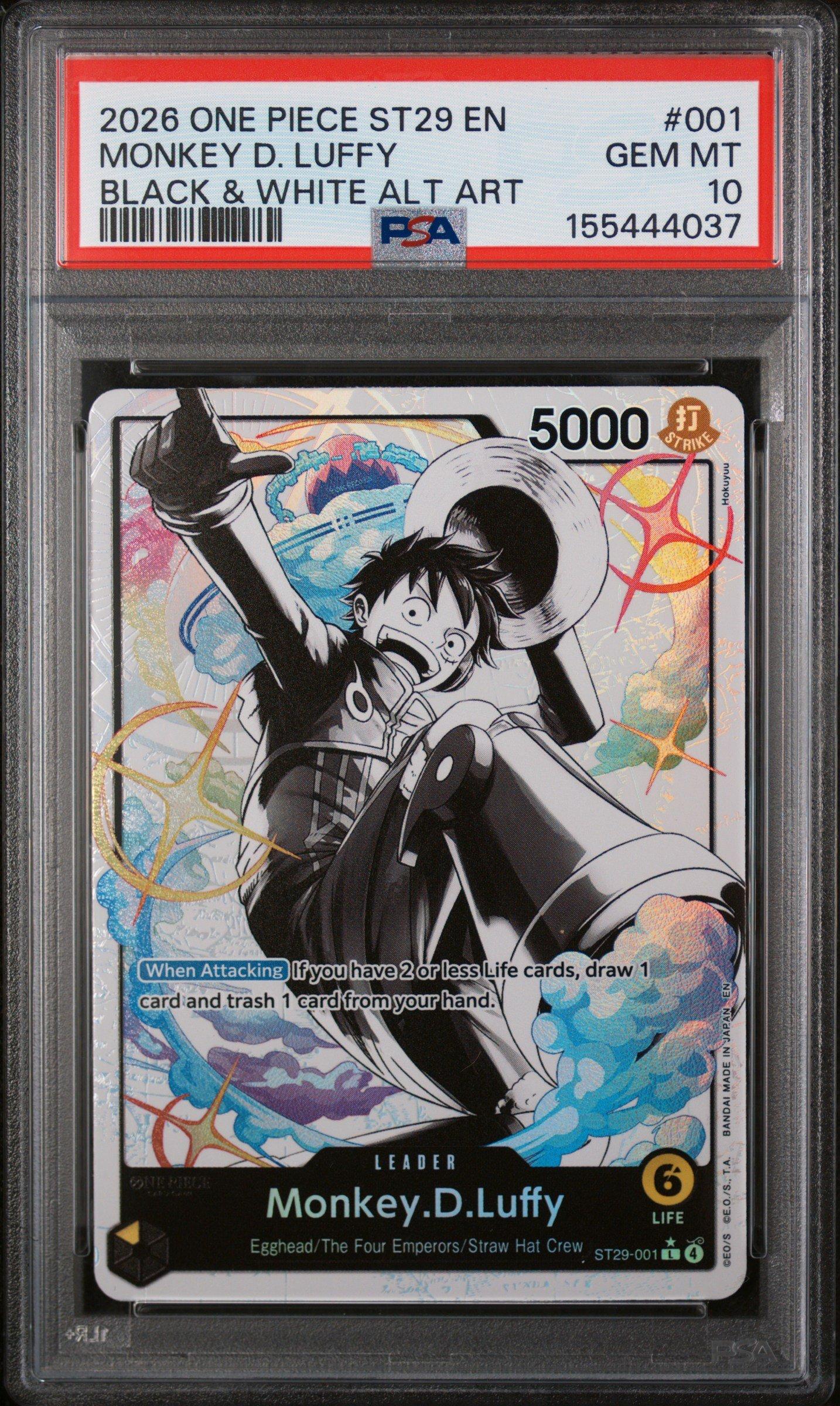 2026 One Piece Starter Deck St29-egghead 001 Monkey D. Luffy Black