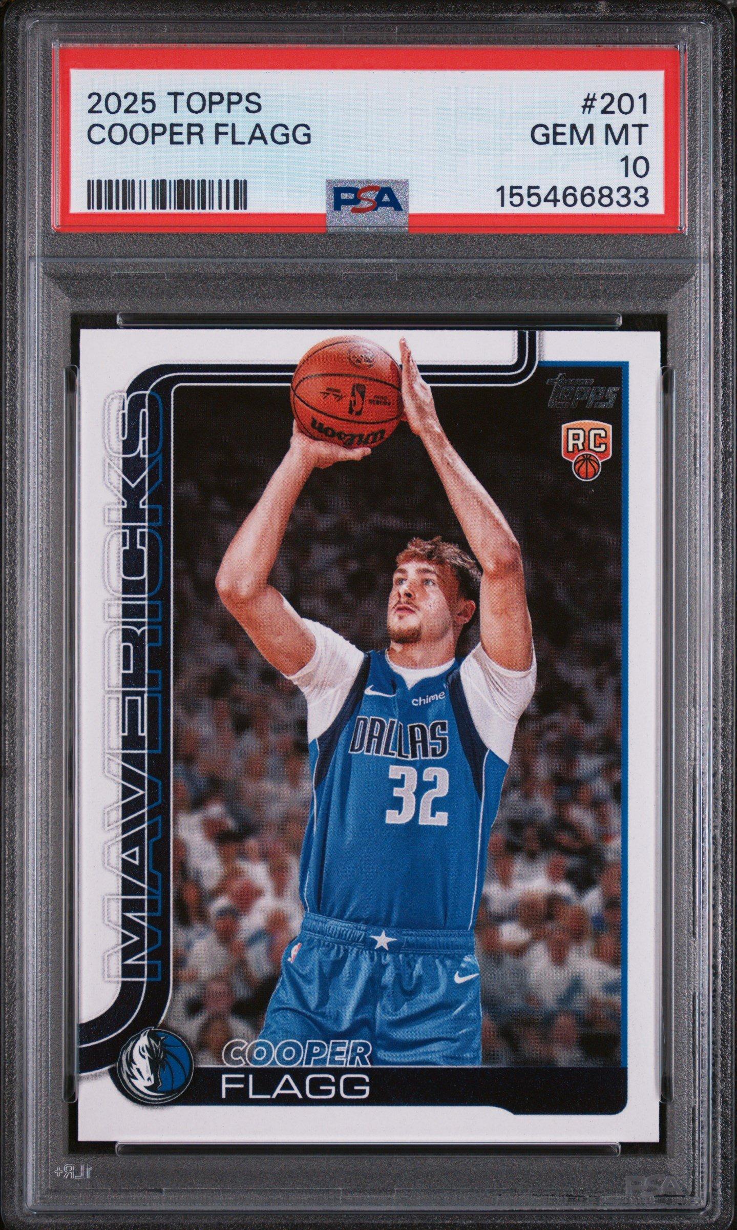 2025 Topps 201 Cooper Flagg PSA 10 Graded Card | GameStop