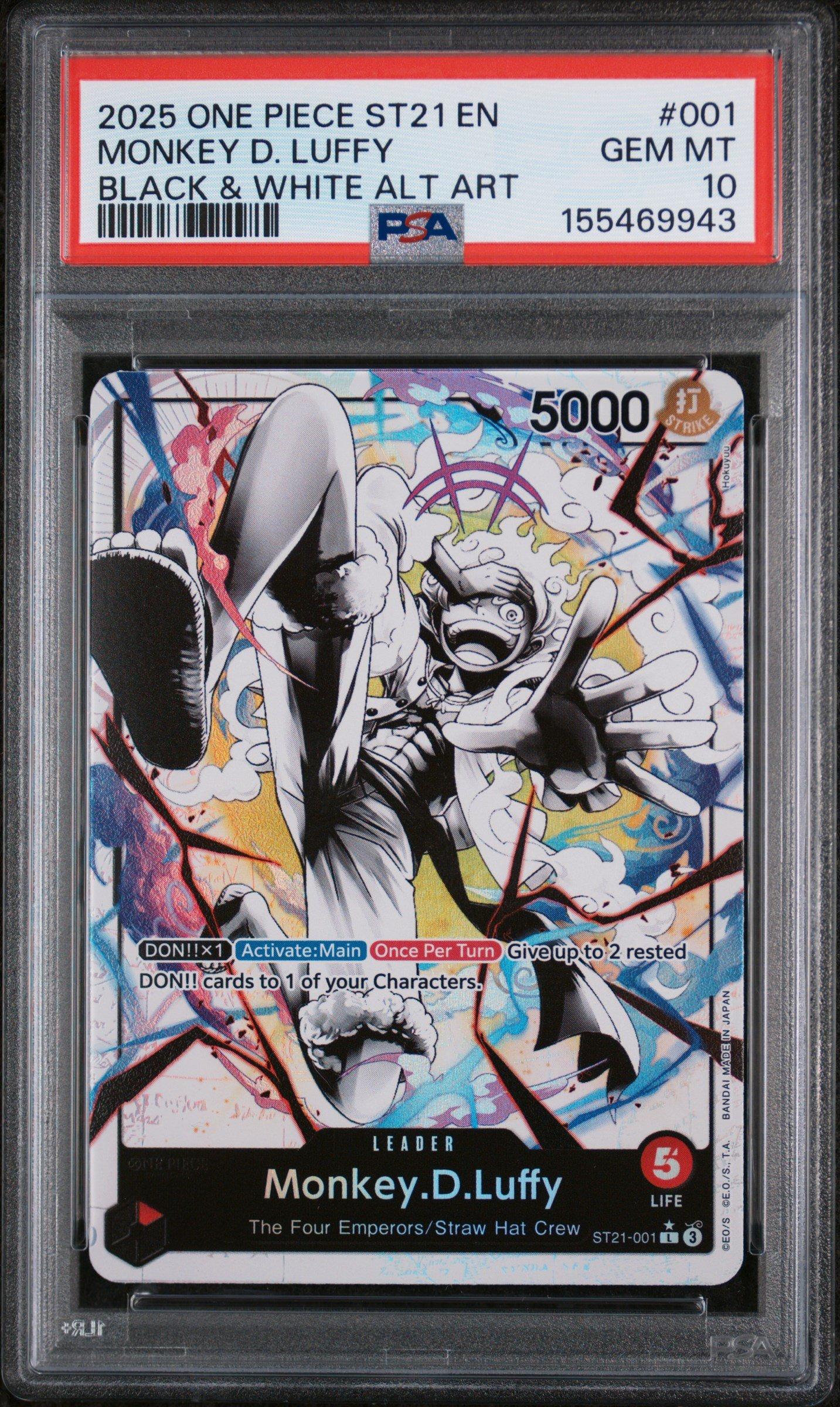 2025 One Piece Starter Deck St21-ex Gear 5 001 Monkey D. Luffy