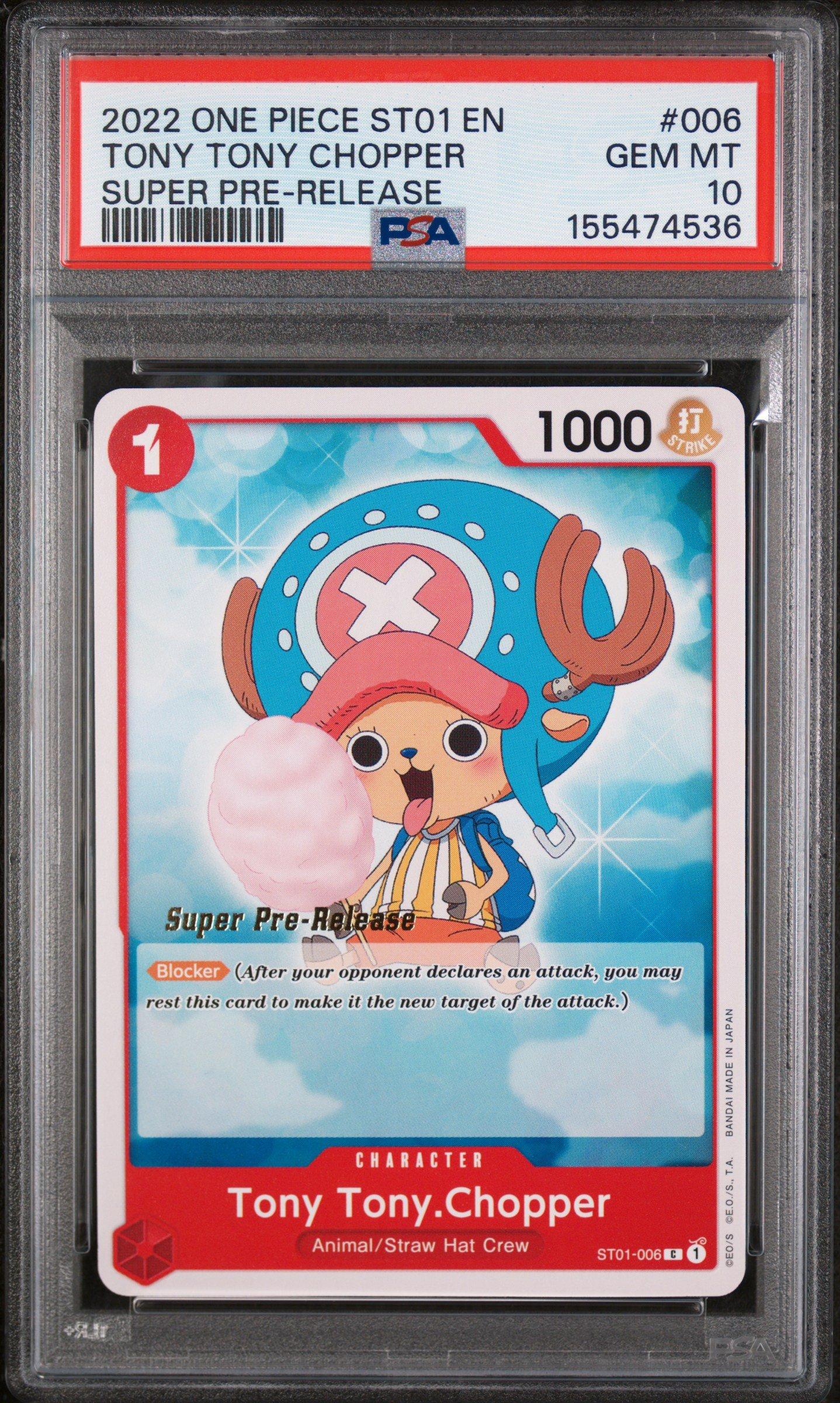 2022 One Piece Starter Deck St01-straw Hat Crew 006 Tony Tony