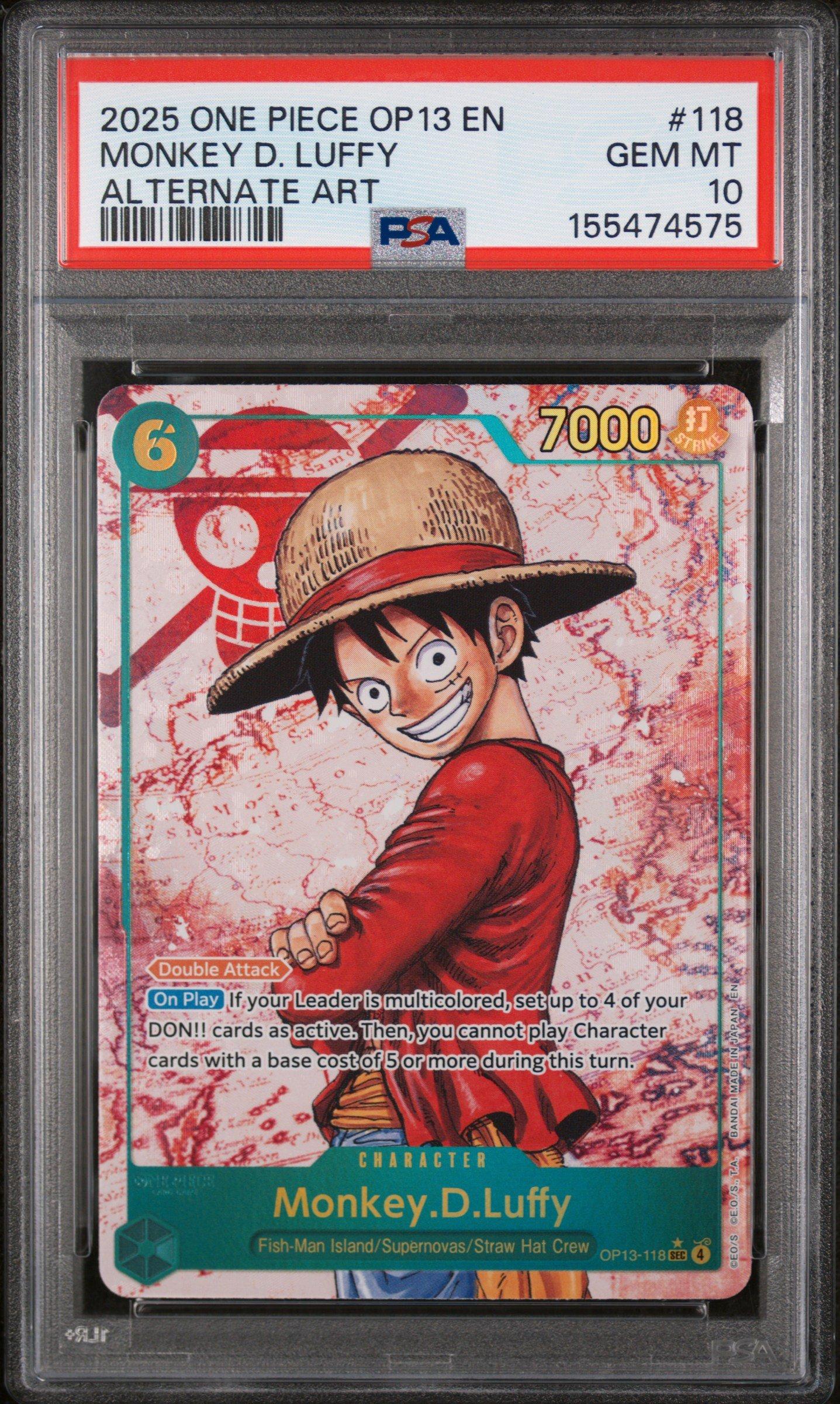 2025 One Piece Op13-carrying On His Will 118 Monkey D. Luffy