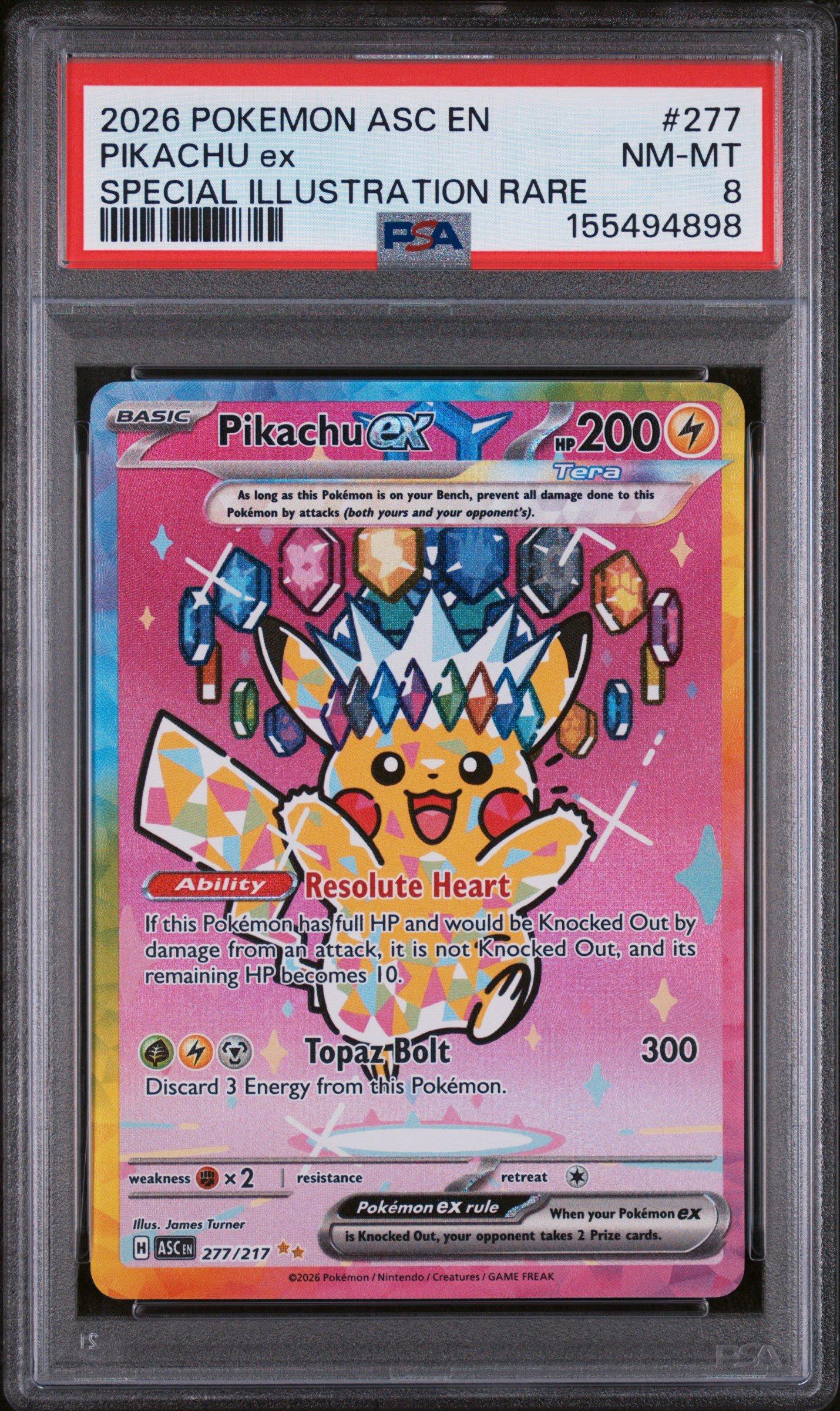 2026 Pokemon Asc En-ascended Heroes 277 Pikachu Ex Special