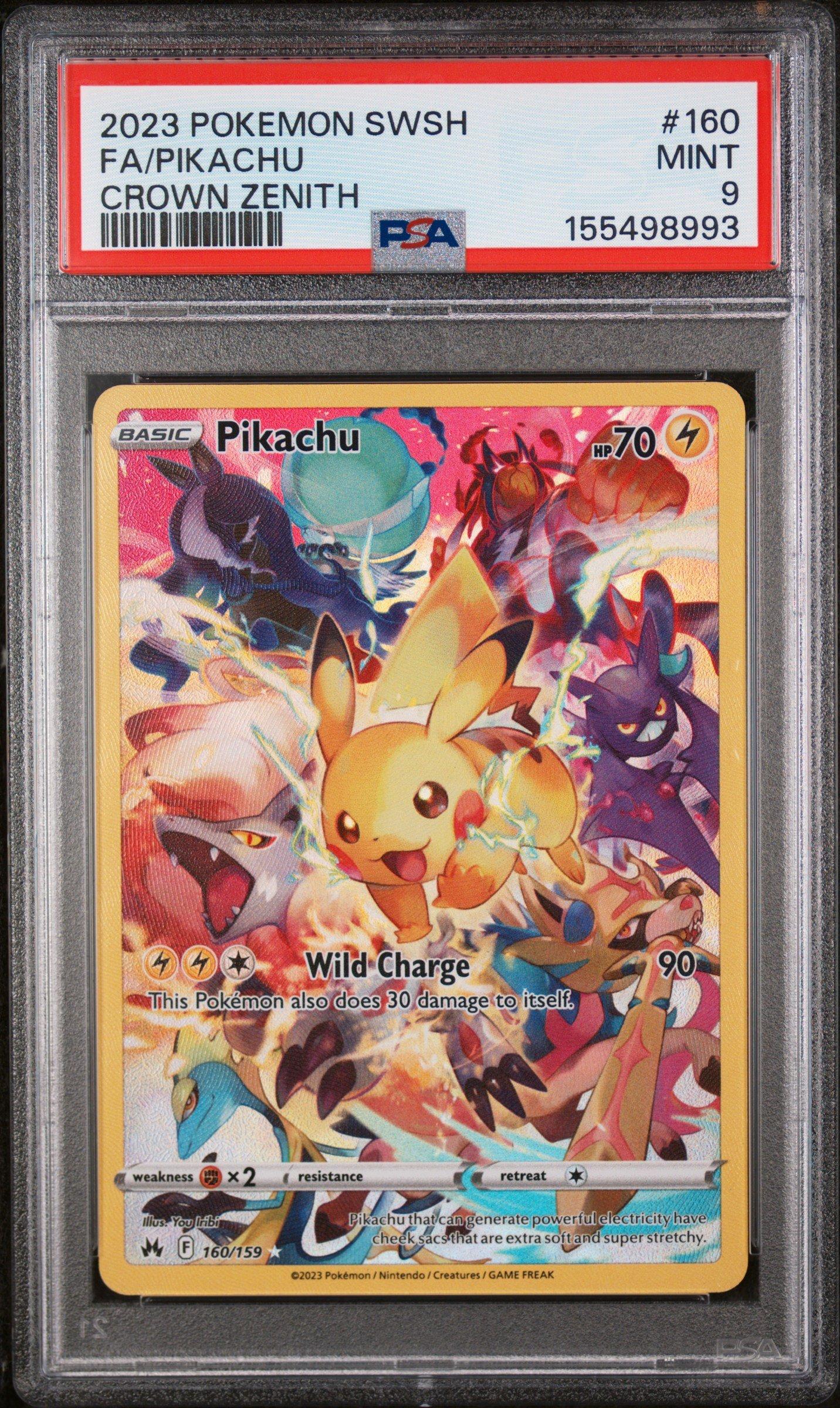 2023 Pokemon Sword And Shield Crown Zenith 160 Full Art/pikachu