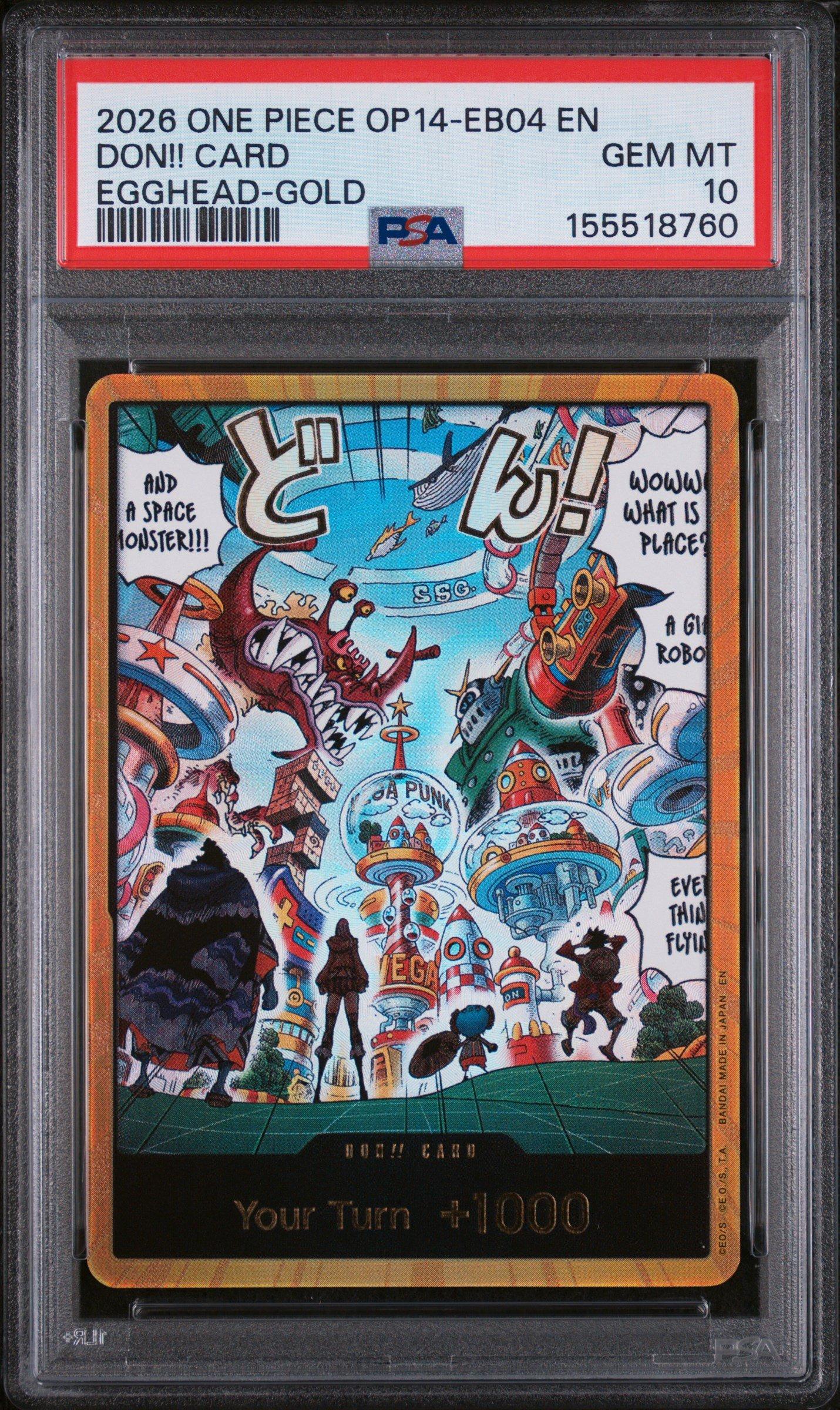 2026 One Piece Op14-eb04-the Azure Sea's Seven Don!! Card Egghead