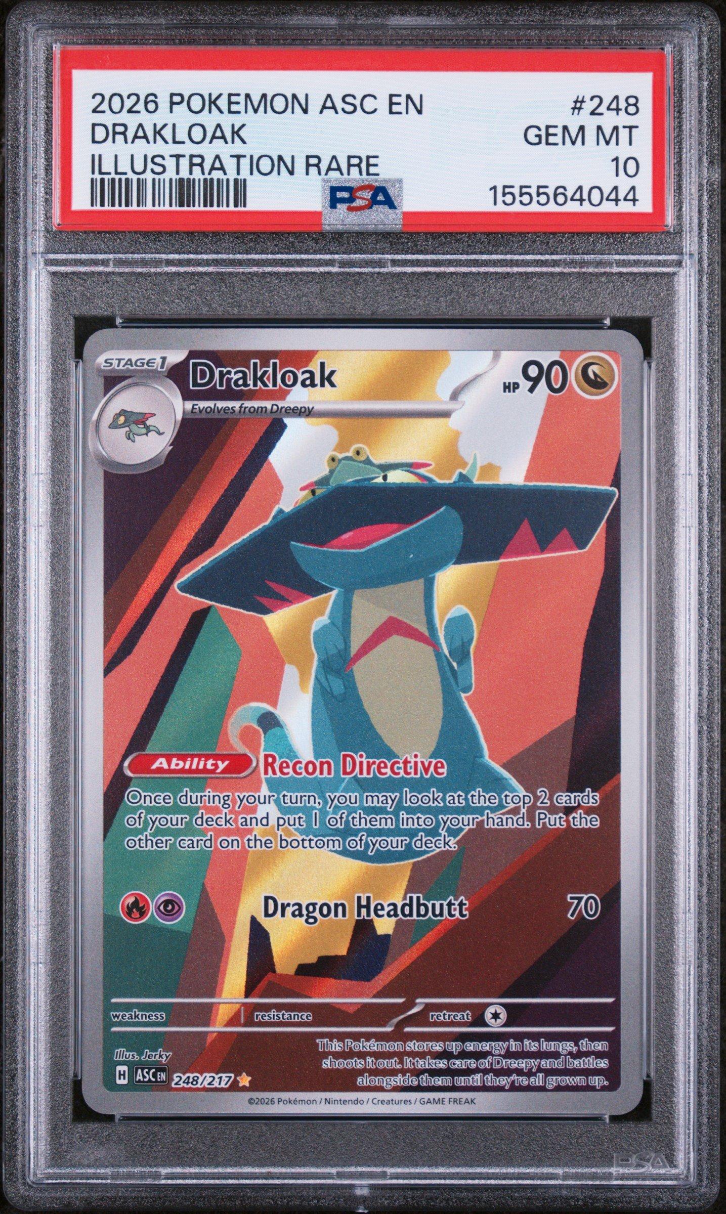 2026 Pokemon Asc En-ascended Heroes 248 Drakloak Illustration Rare