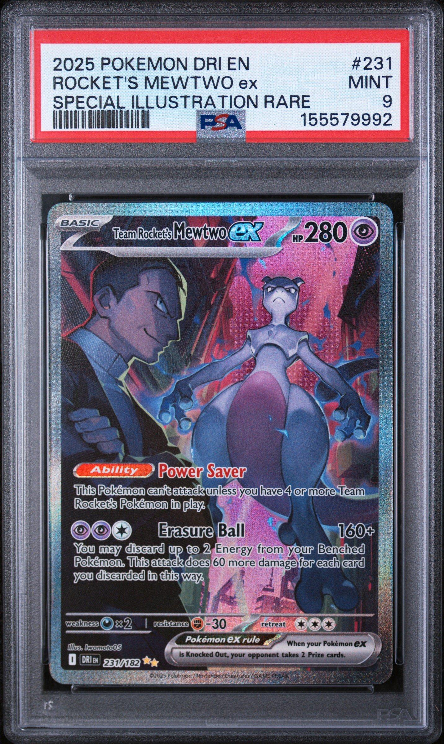 2025 Pokemon Dri En-destined Rivals 231 Team Rocket's Mewtwo Ex