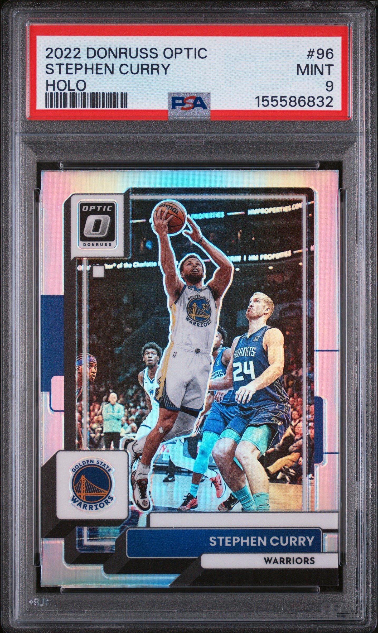 2022 Panini Donruss Optic 96 Stephen Curry Holo PSA 9