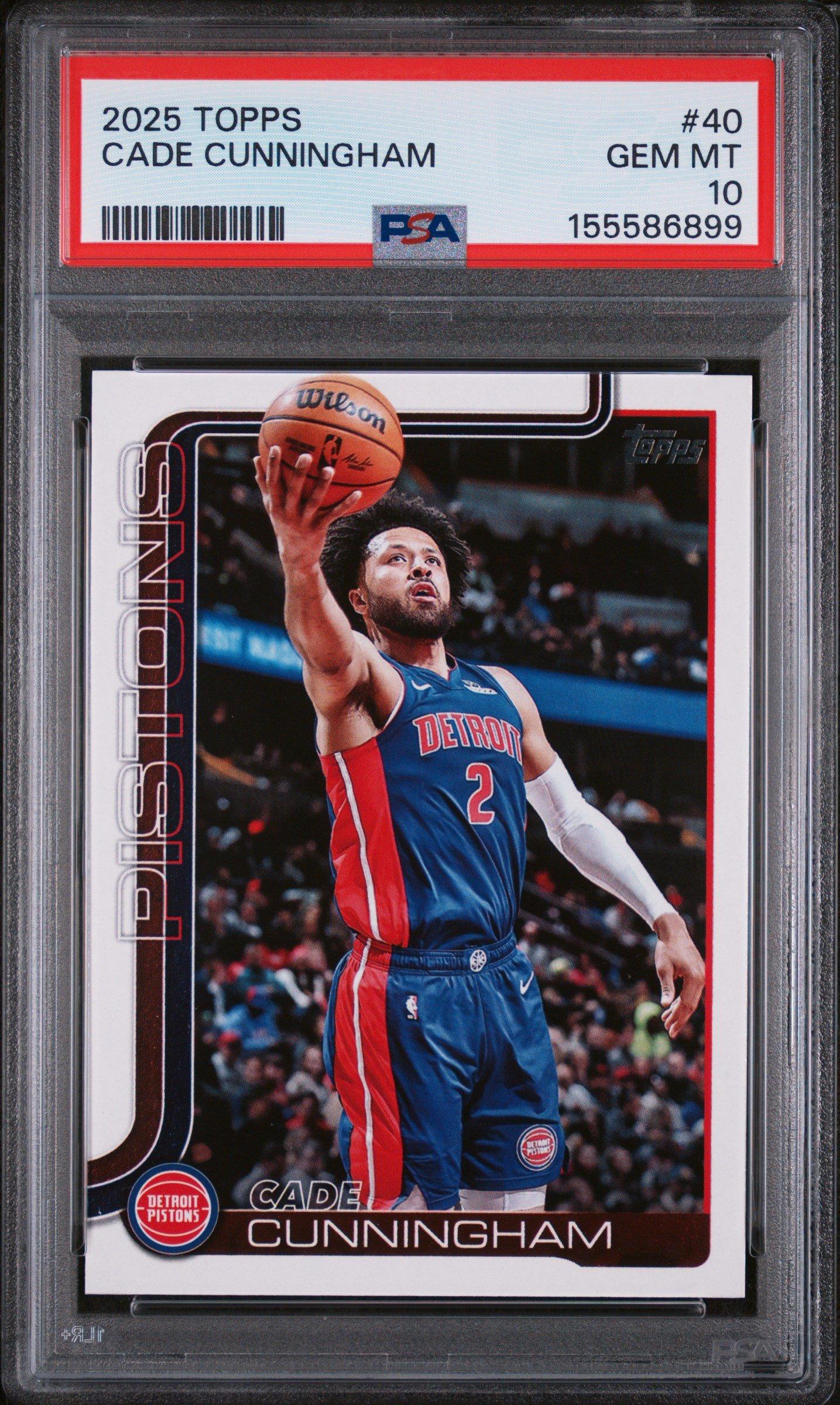 2025 Topps 40 Cade Cunningham PSA 10 Graded Card | GameStop