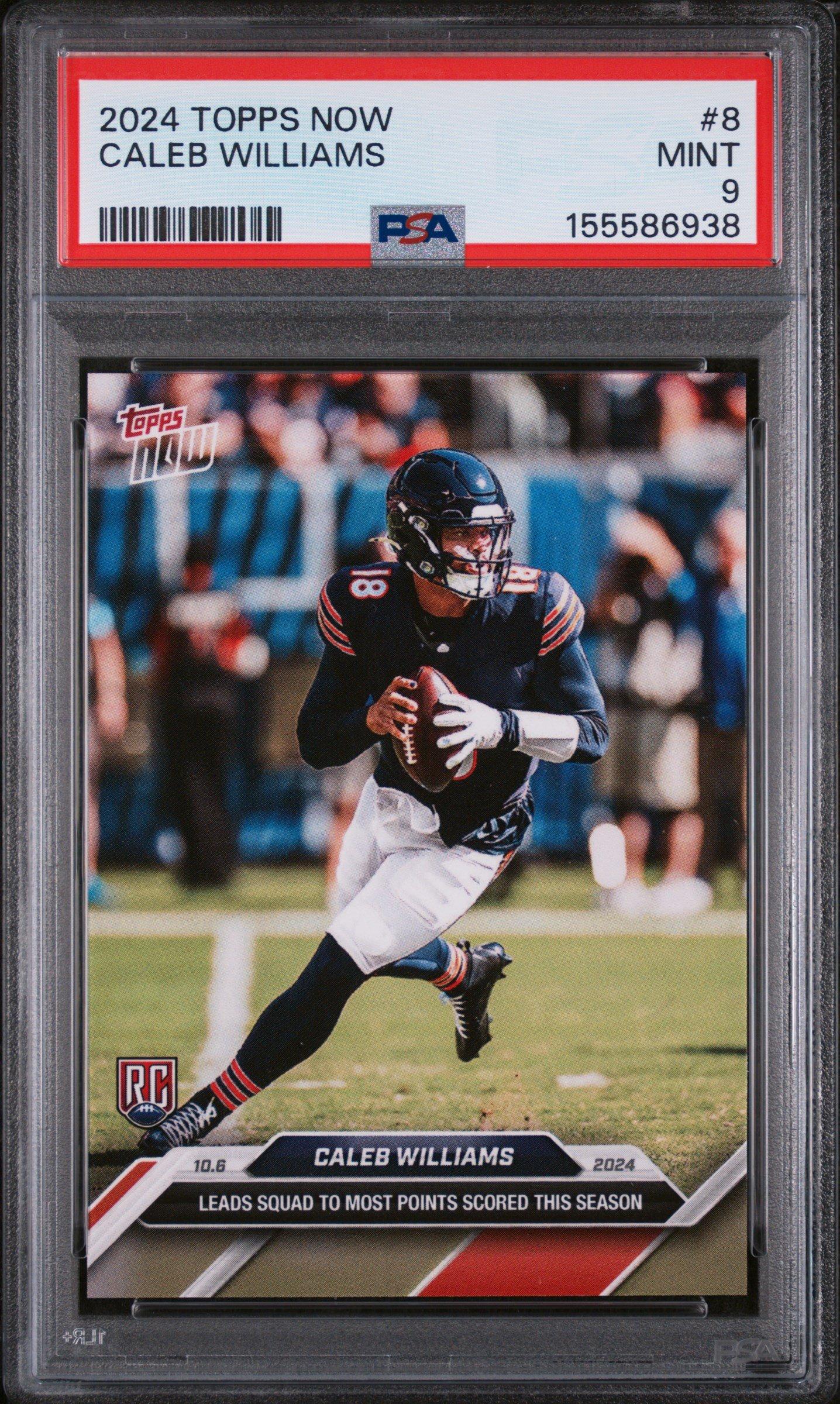 2024 Topps Now 8 Caleb Williams PSA 9 Graded Card | GameStop
