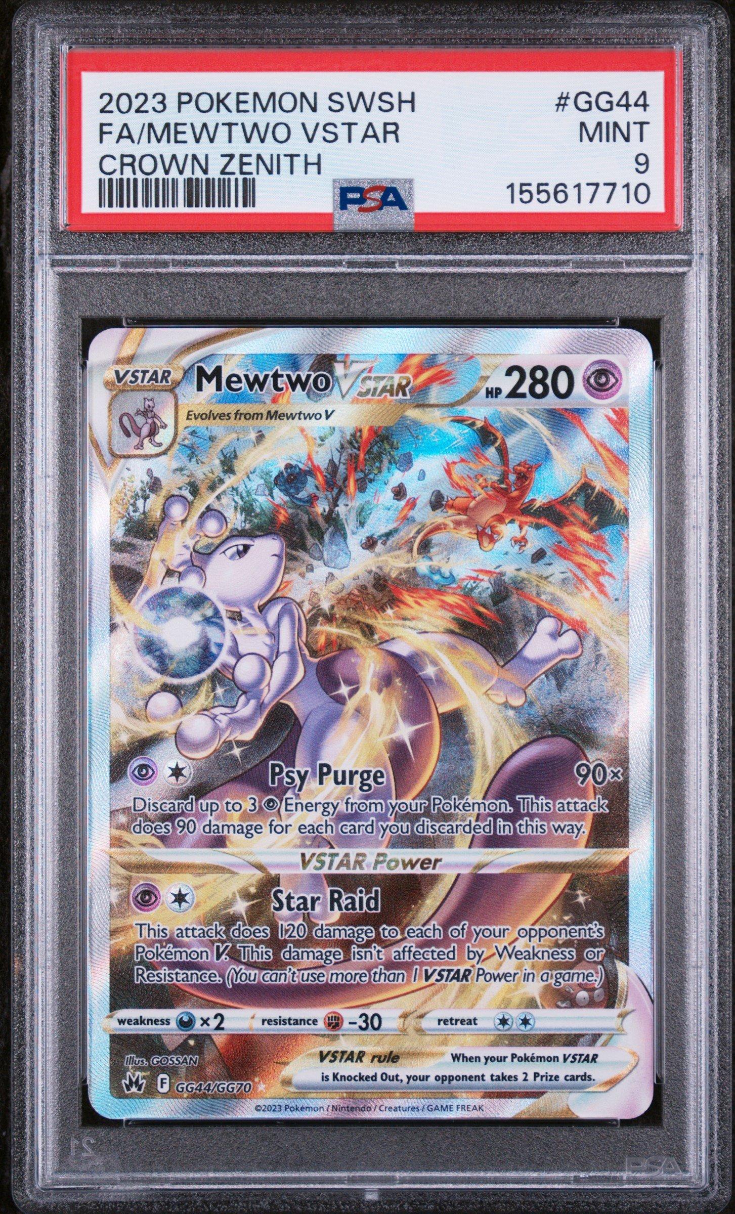 Mewtwo VSTAR PSA9 & リザードン VSTAR セット 2023 Pokemon Sword And Shield Crown Zenith Gg44 Full Art/mewtwo